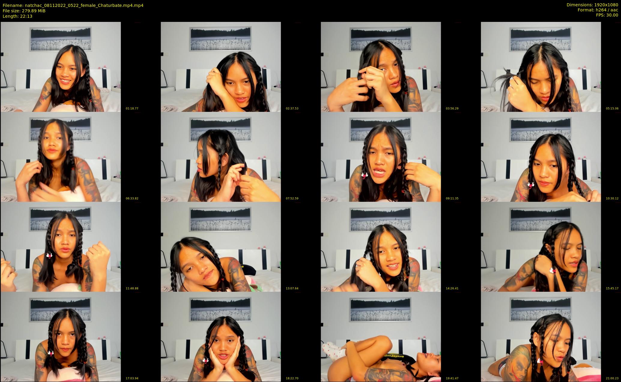 natchac — 23 minute Chaturbate female cam show recording, 1080p, Nov 8, 2022