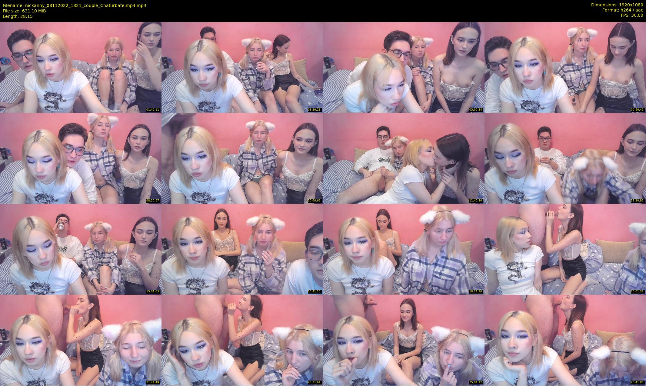 nickanny — 29 minute Chaturbate couple cam show recording, 1080p, Nov 8, 2022