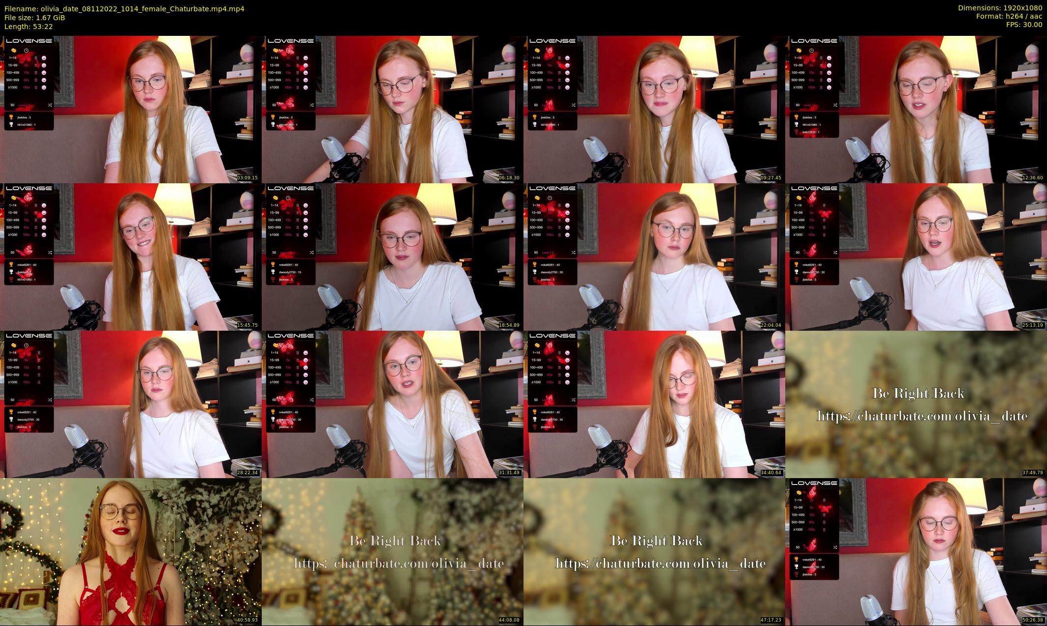 olivia_date — 54 minute Chaturbate female cam show recording, 1080p, Nov 8, 2022