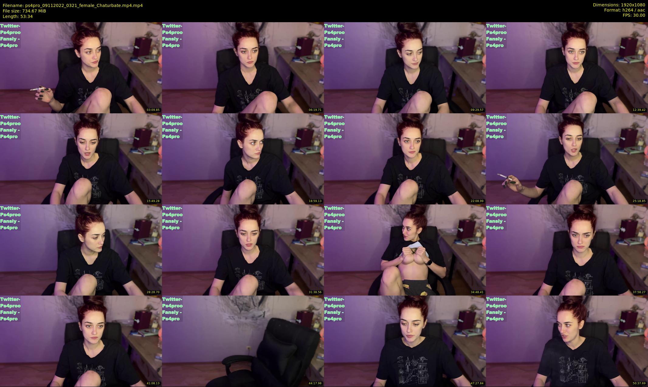 ps4pro — 54 minute Chaturbate female cam show recording, 1080p, Nov 9, 2022