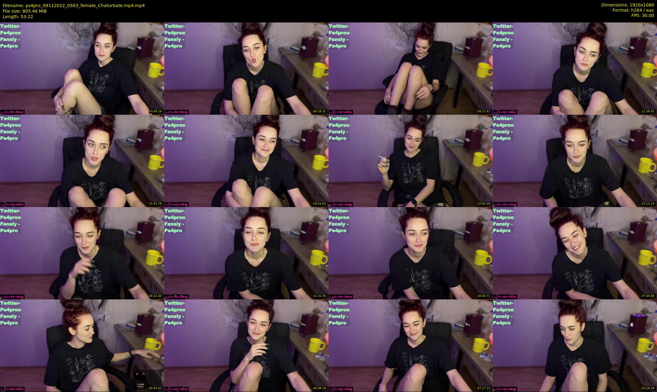 ps4pro — 54 minute Chaturbate female cam show recording, 1080p, Nov 9, 2022