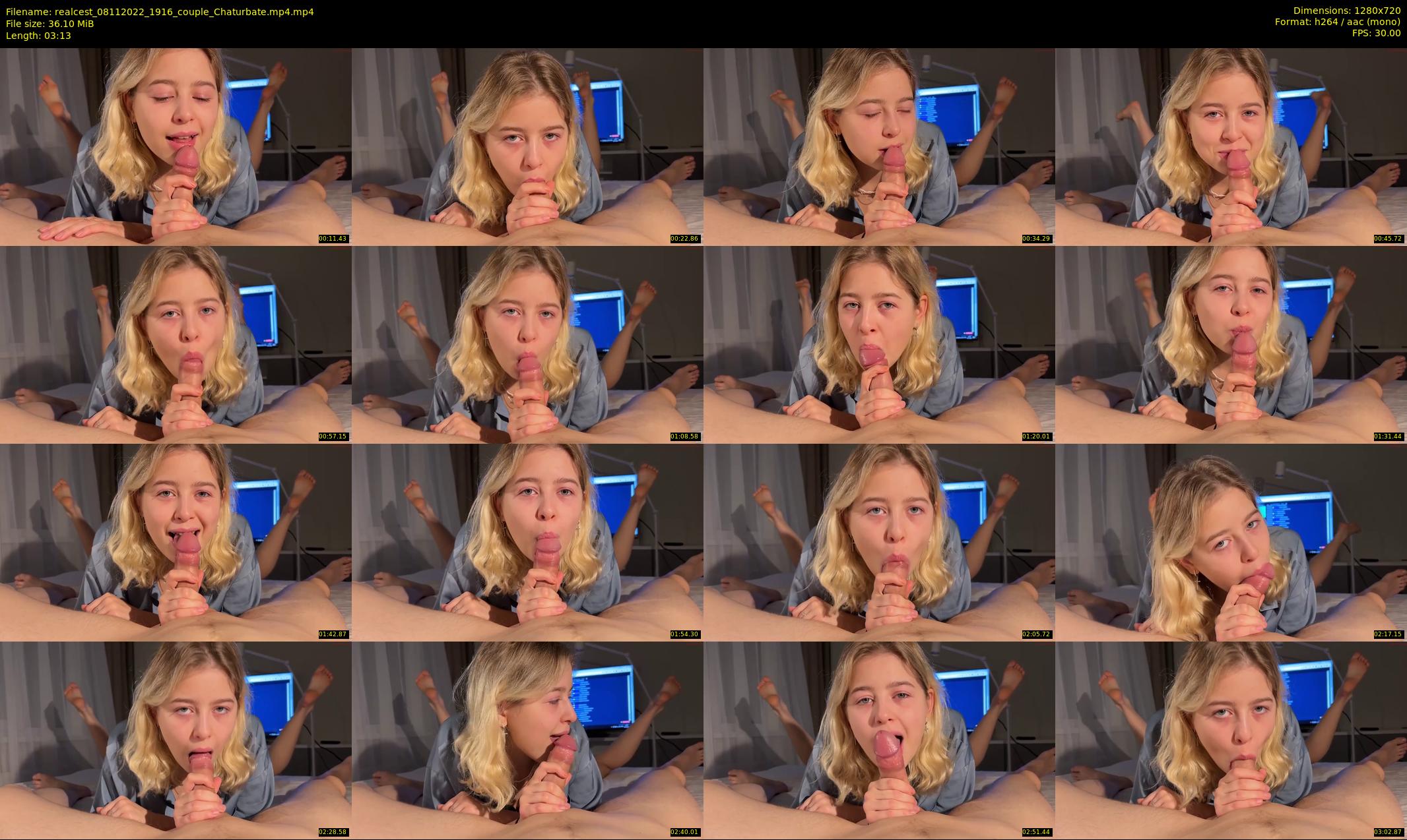 realcest — 4 minute Chaturbate couple cam show recording, 720p, Nov 8, 2022