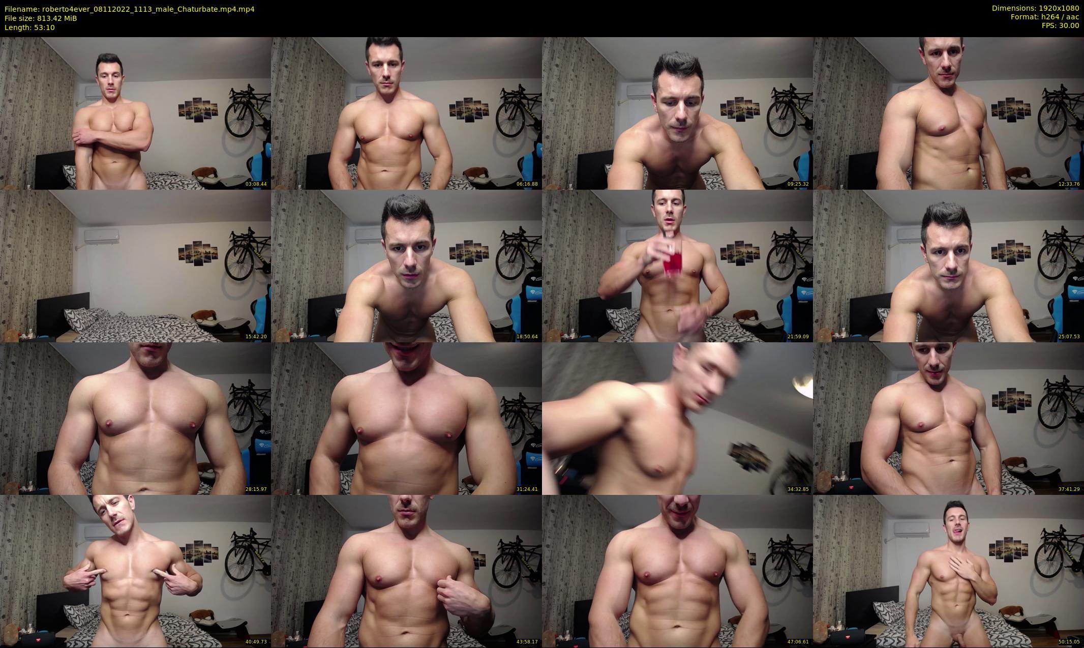 roberto4ever — 54 minute Chaturbate male cam show recording, 1080p, Nov 8, 2022