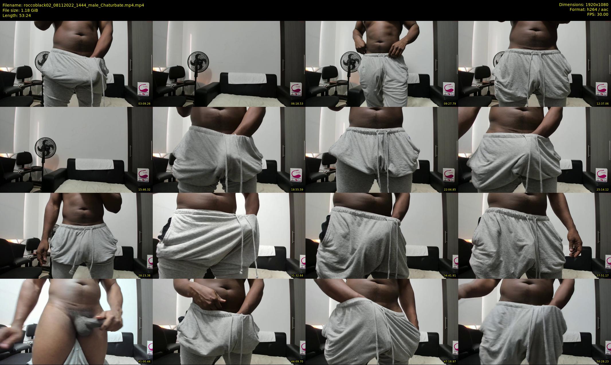 roccoblack02 — 54 minute Chaturbate male cam show recording, 1080p, Nov 8, 2022