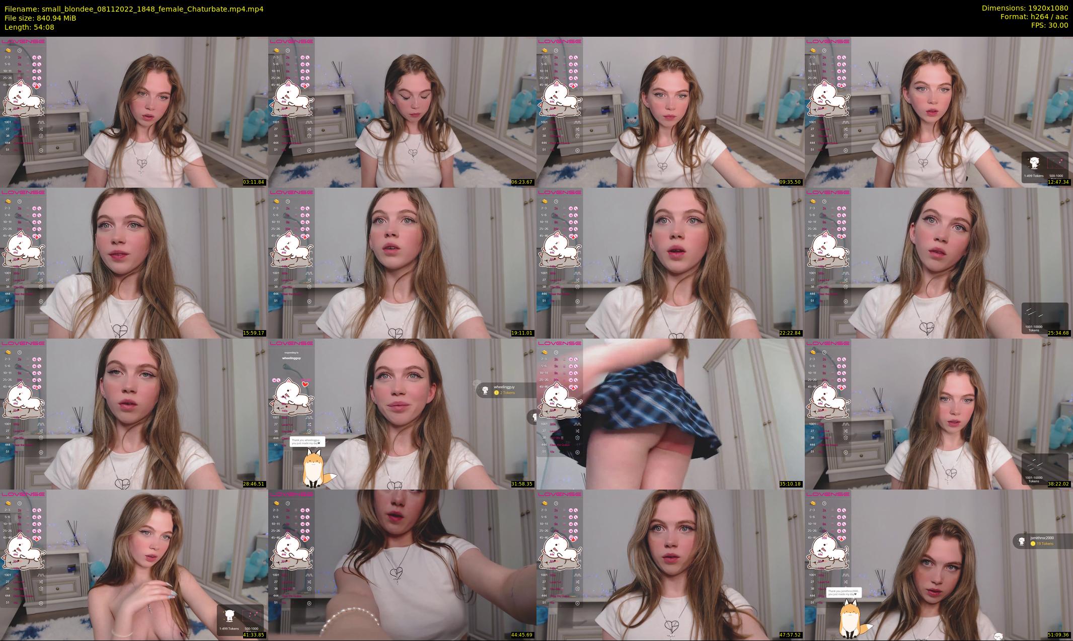 small_blondee — 55 minute Chaturbate female cam show recording, 1080p, Nov 8, 2022