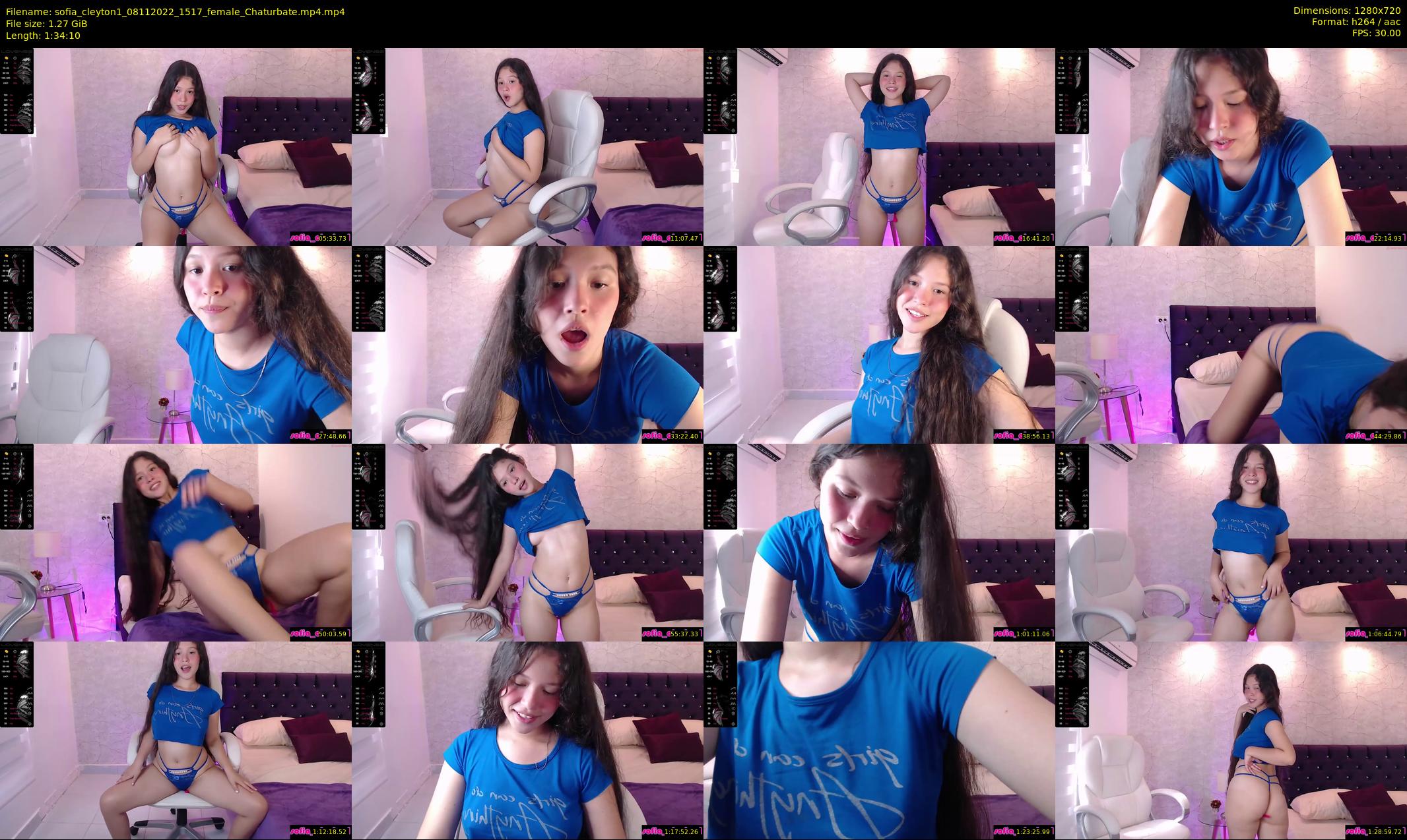 sofia_cleyton1 — 95 minute Chaturbate female cam show recording, 720p, Nov 8, 2022