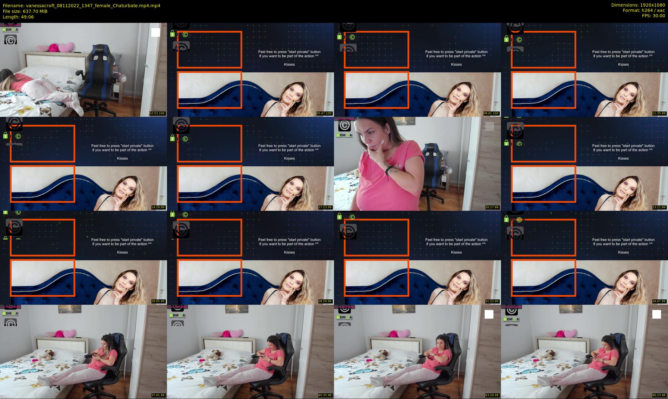 vanessacroft — 50 minute Chaturbate female cam show recording, 1080p, Nov 8, 2022