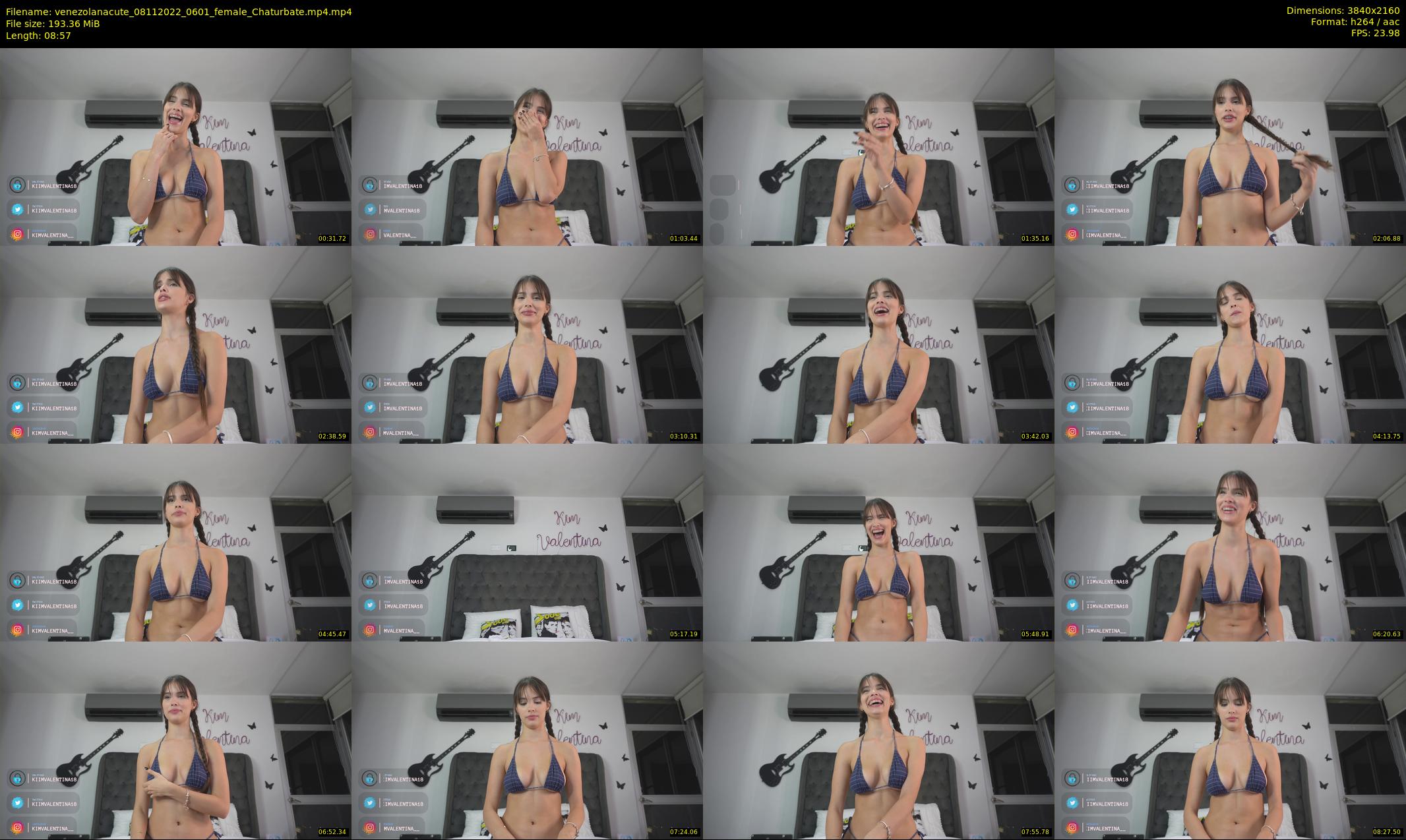 venezolanacute — 9 minute Chaturbate female cam show recording, 4K, Nov 8, 2022