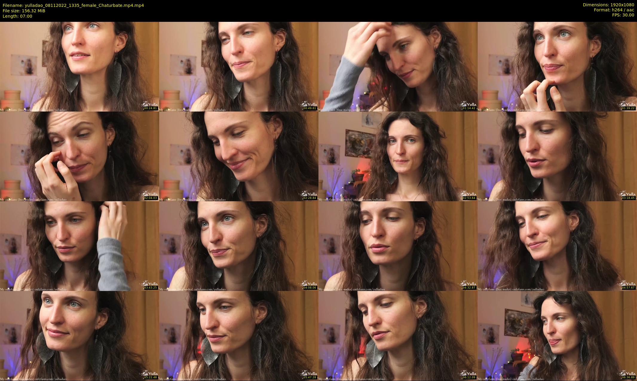 yulladao — 7 minute Chaturbate female cam show recording, 1080p, Nov 8, 2022