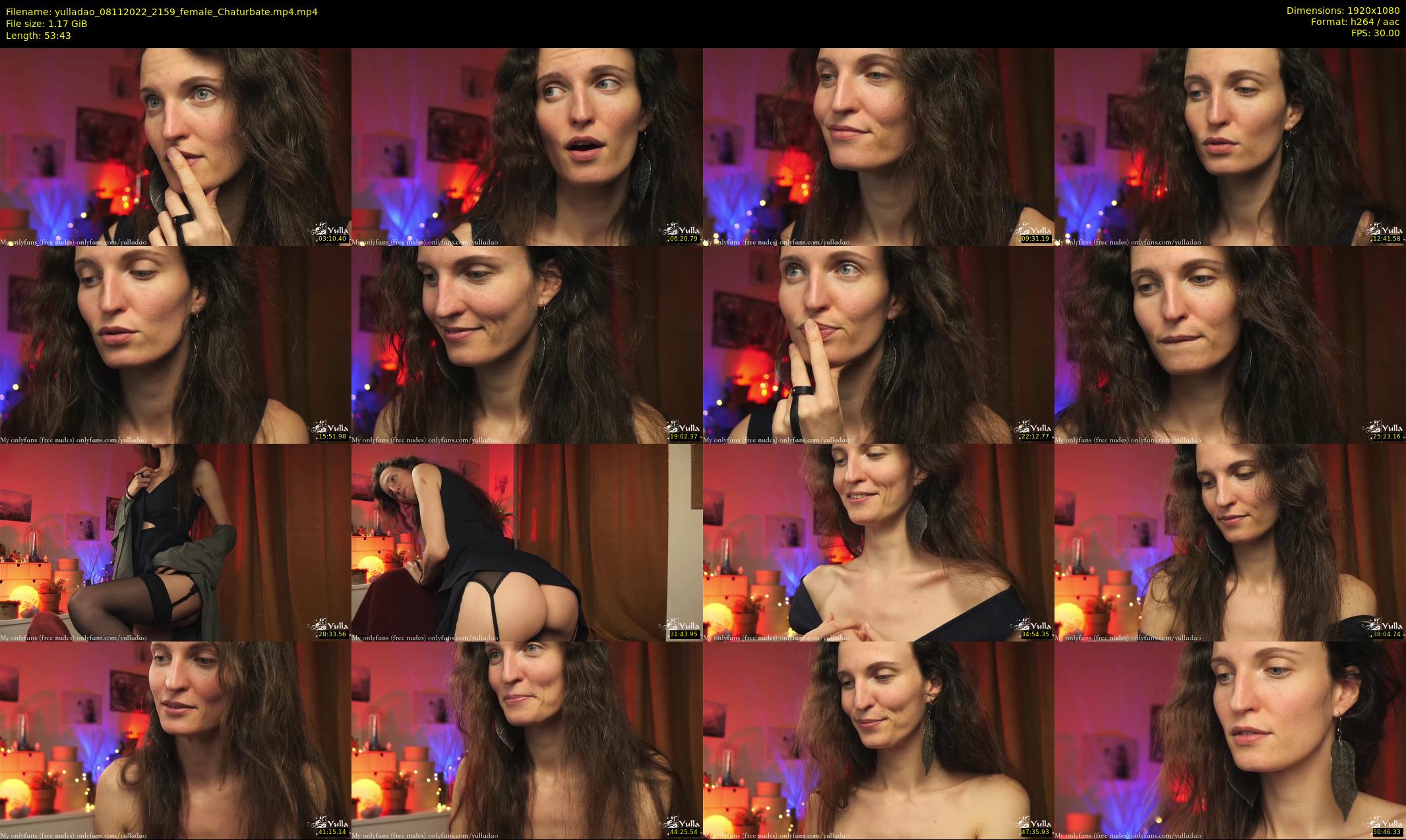 yulladao — 54 minute Chaturbate female cam show recording, 1080p, Nov 8, 2022