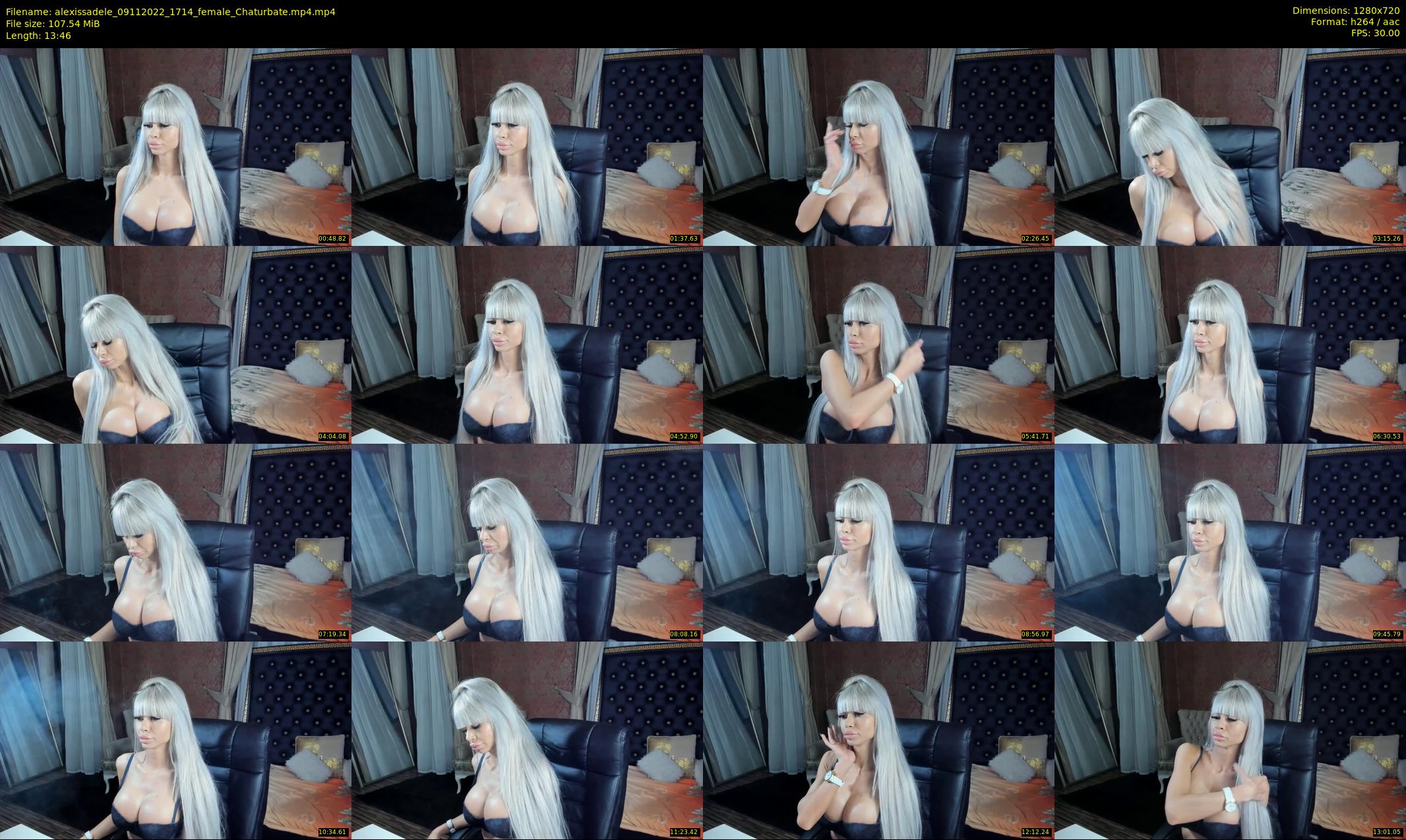 alexissadele — 14 minute Chaturbate female cam show recording, 720p, Nov 9, 2022