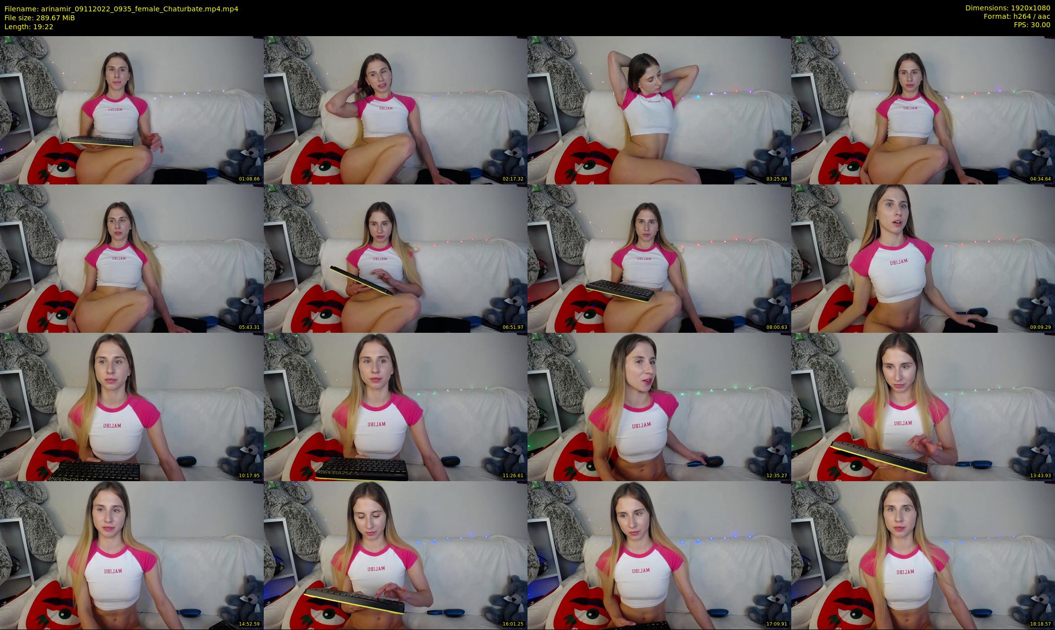 arinamir — 20 minute Chaturbate female cam show recording, 1080p, Nov 9, 2022