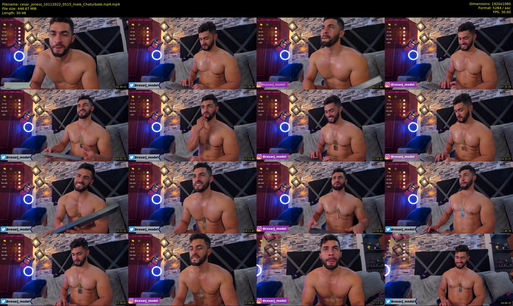 cesar_joness — 31 minute Chaturbate male cam show recording, 1080p, Nov 10, 2022
