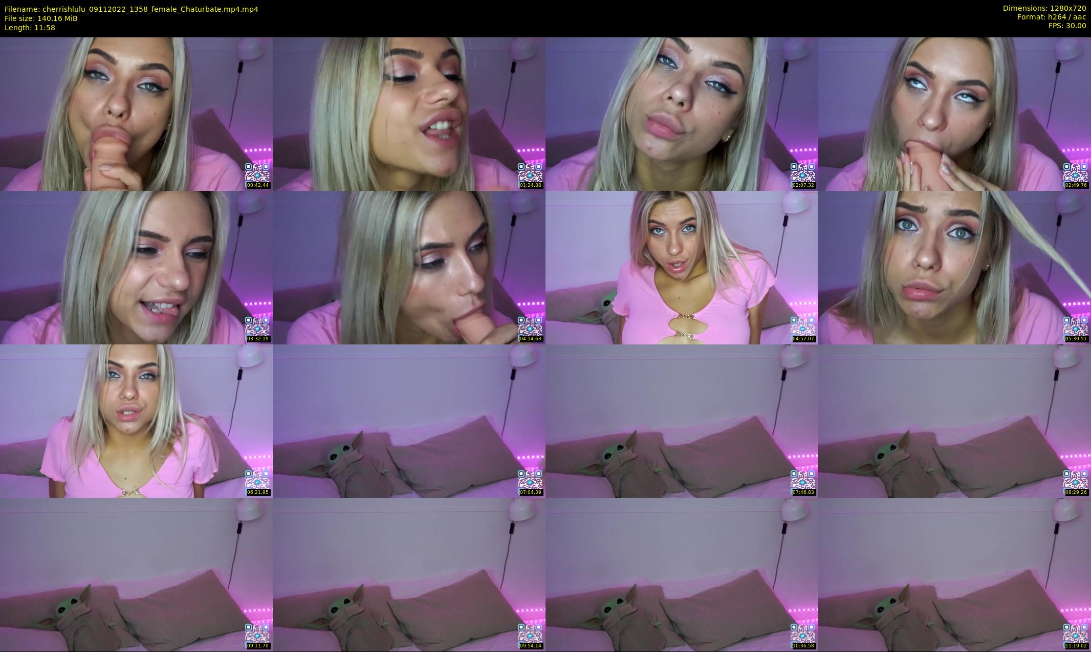 cherrishlulu — 12 minute Chaturbate female cam show recording, 720p, Nov 9, 2022