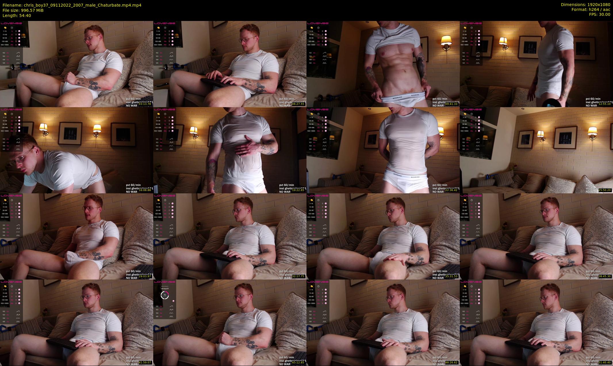 chris_boy37 — 55 minute Chaturbate male cam show recording, 1080p, Nov 9, 2022