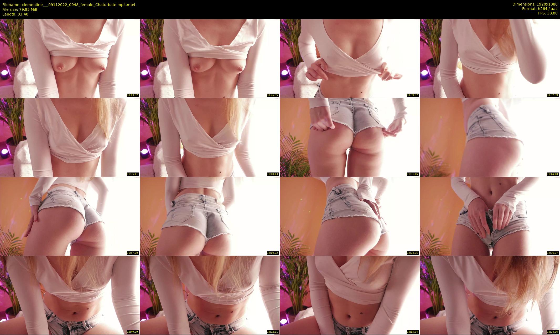 clementine__ — 4 minute Chaturbate female cam show recording, 1080p, Nov 9, 2022