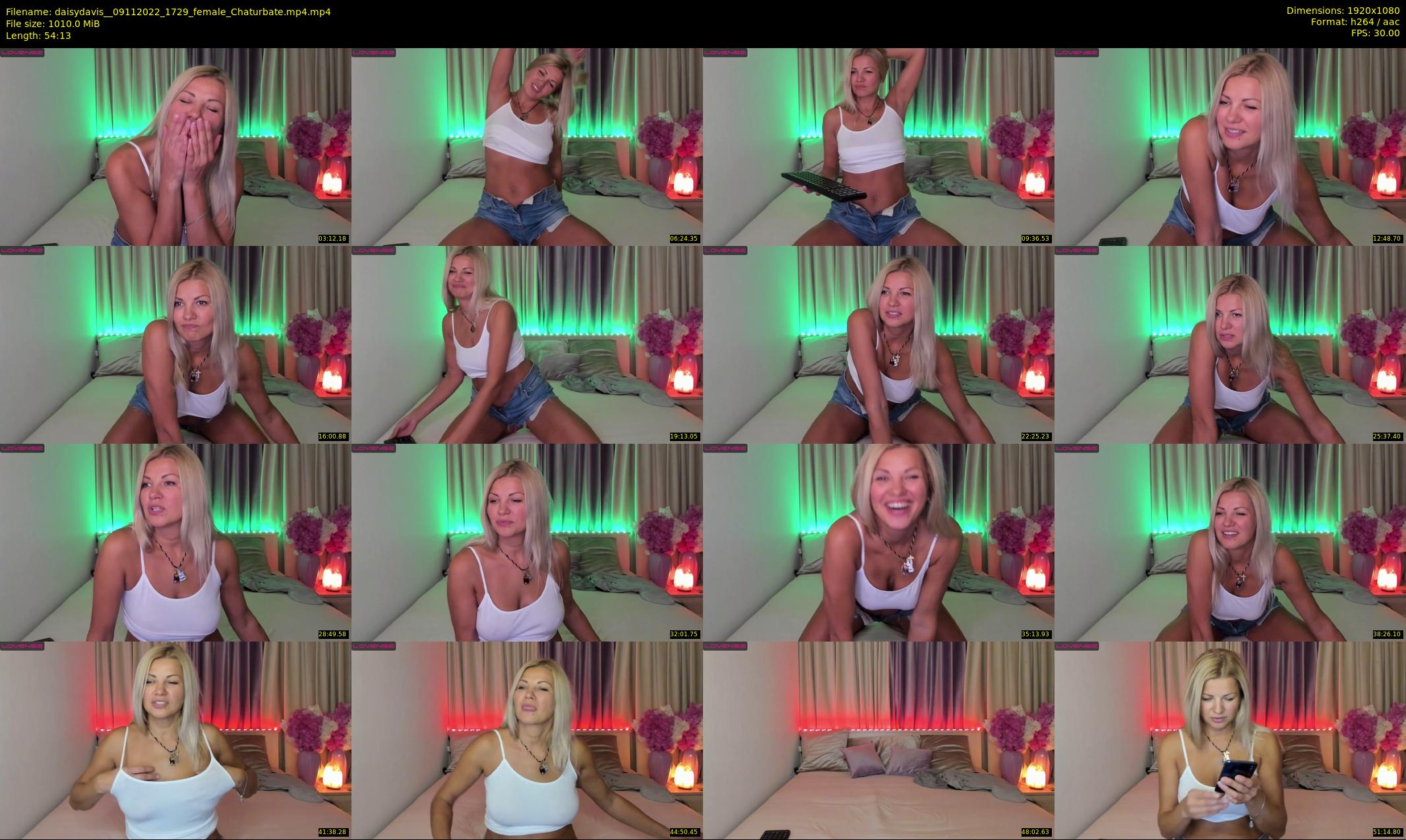daisydavis_ — 55 minute Chaturbate female cam show recording, 1080p, Nov 9, 2022
