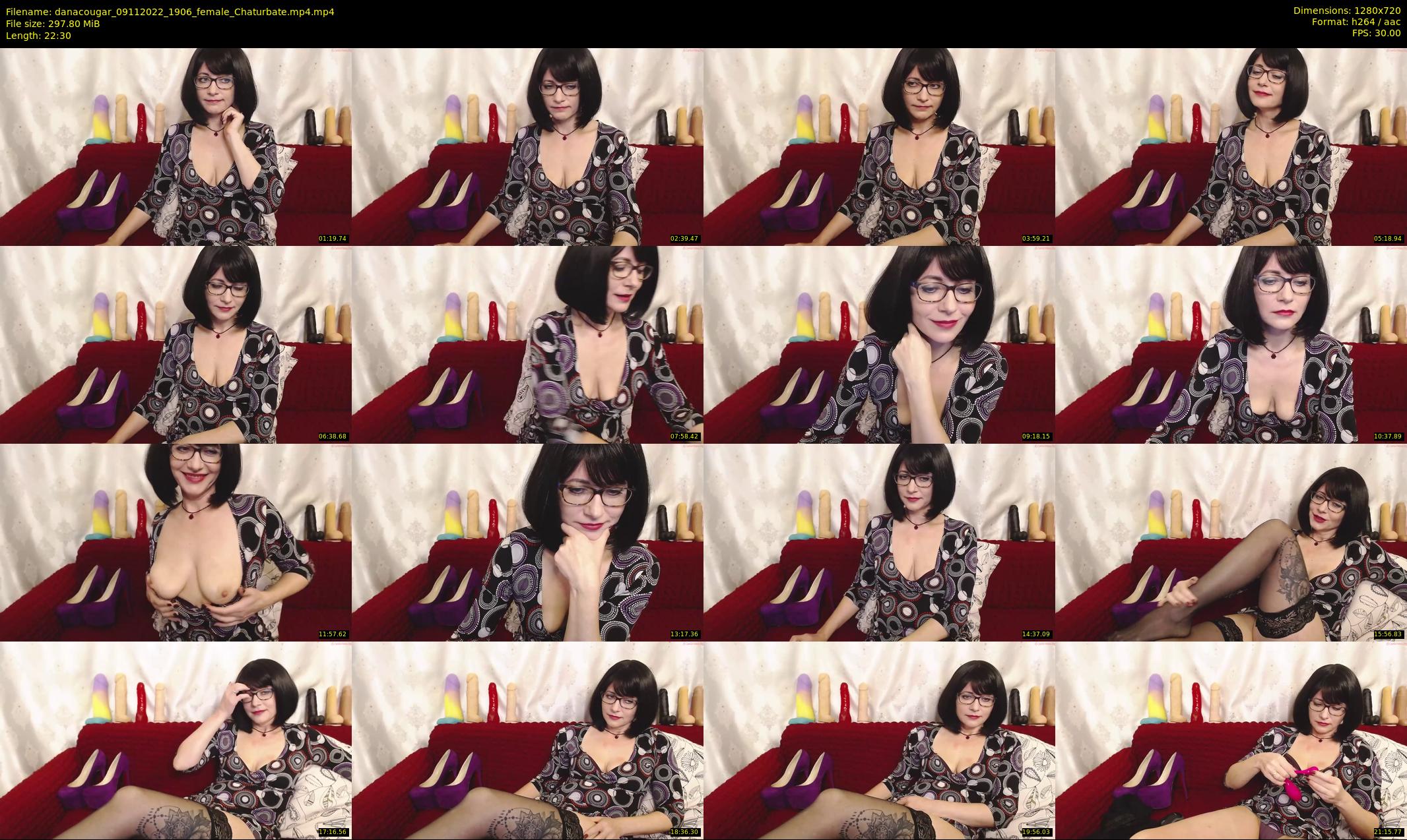 danacougar — 23 minute Chaturbate female cam show recording, 720p, Nov 9, 2022
