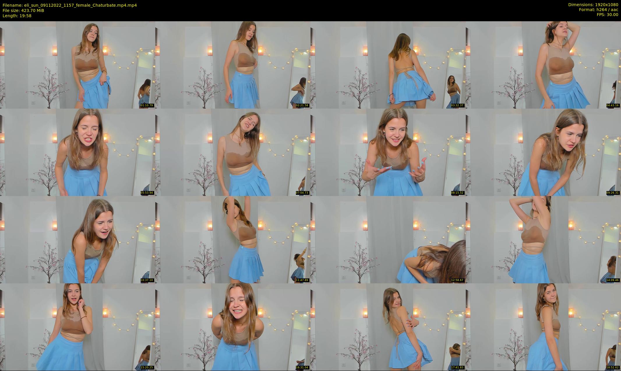 eli_sun — 20 minute Chaturbate female cam show recording, 1080p, Nov 9, 2022