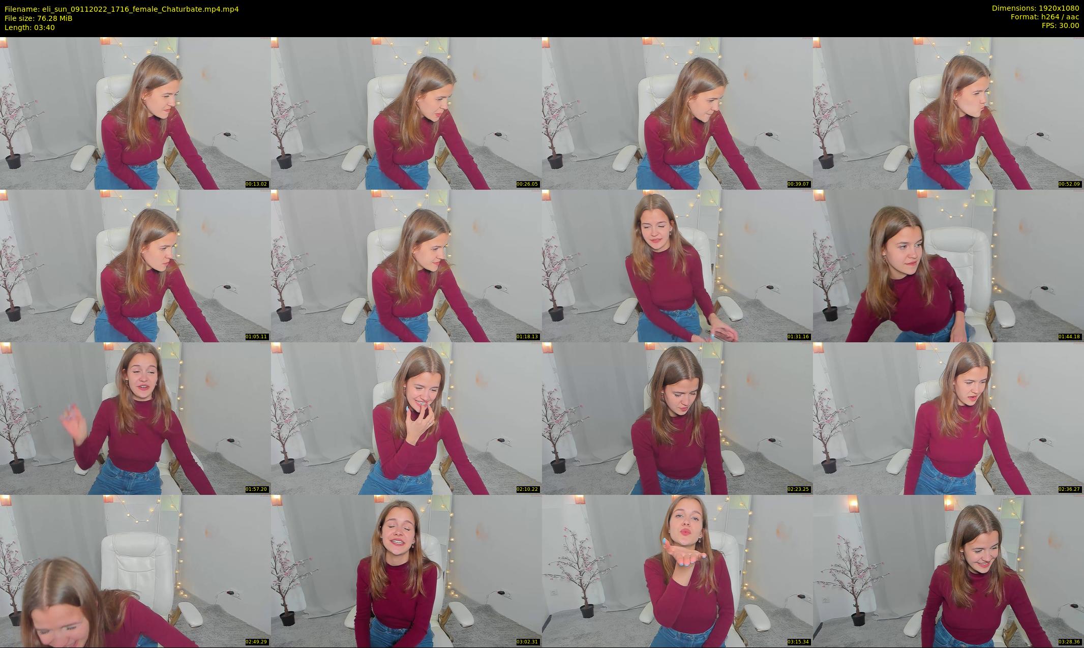 eli_sun — 4 minute Chaturbate female cam show recording, 1080p, Nov 9, 2022