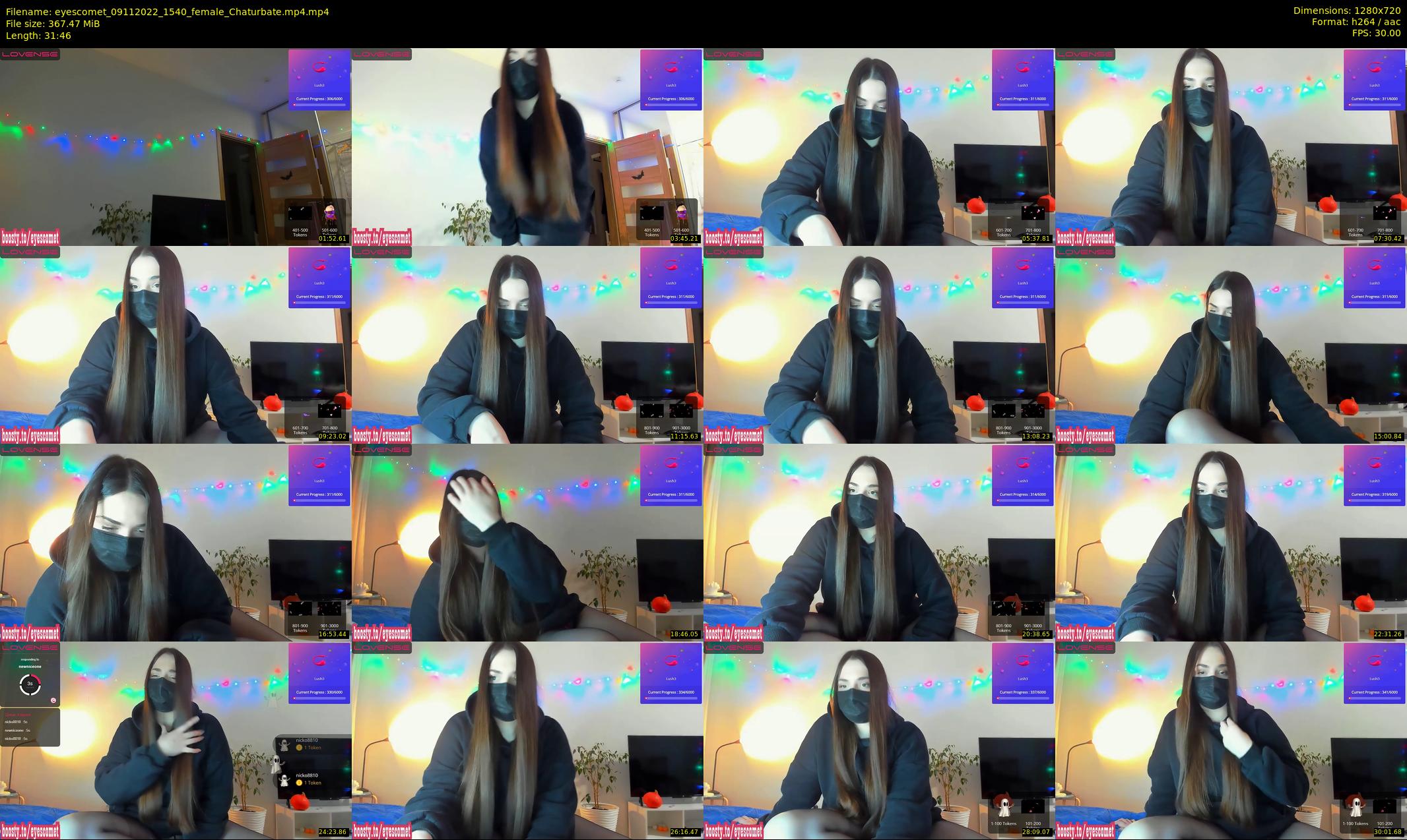 eyescomet — 32 minute Chaturbate female cam show recording, 720p, Nov 9, 2022