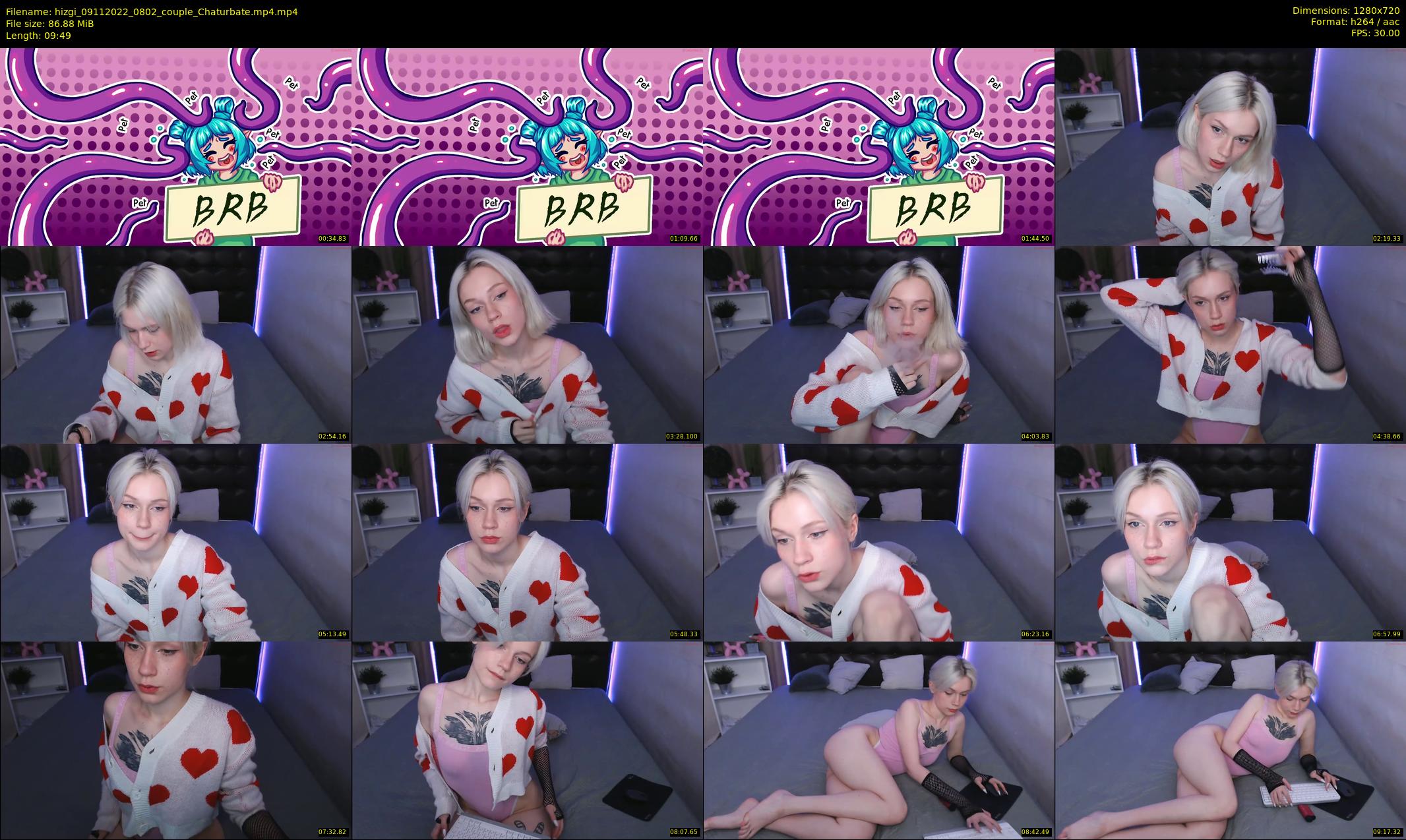 hizgi — 10 minute Chaturbate couple cam show recording, 720p, Nov 9, 2022