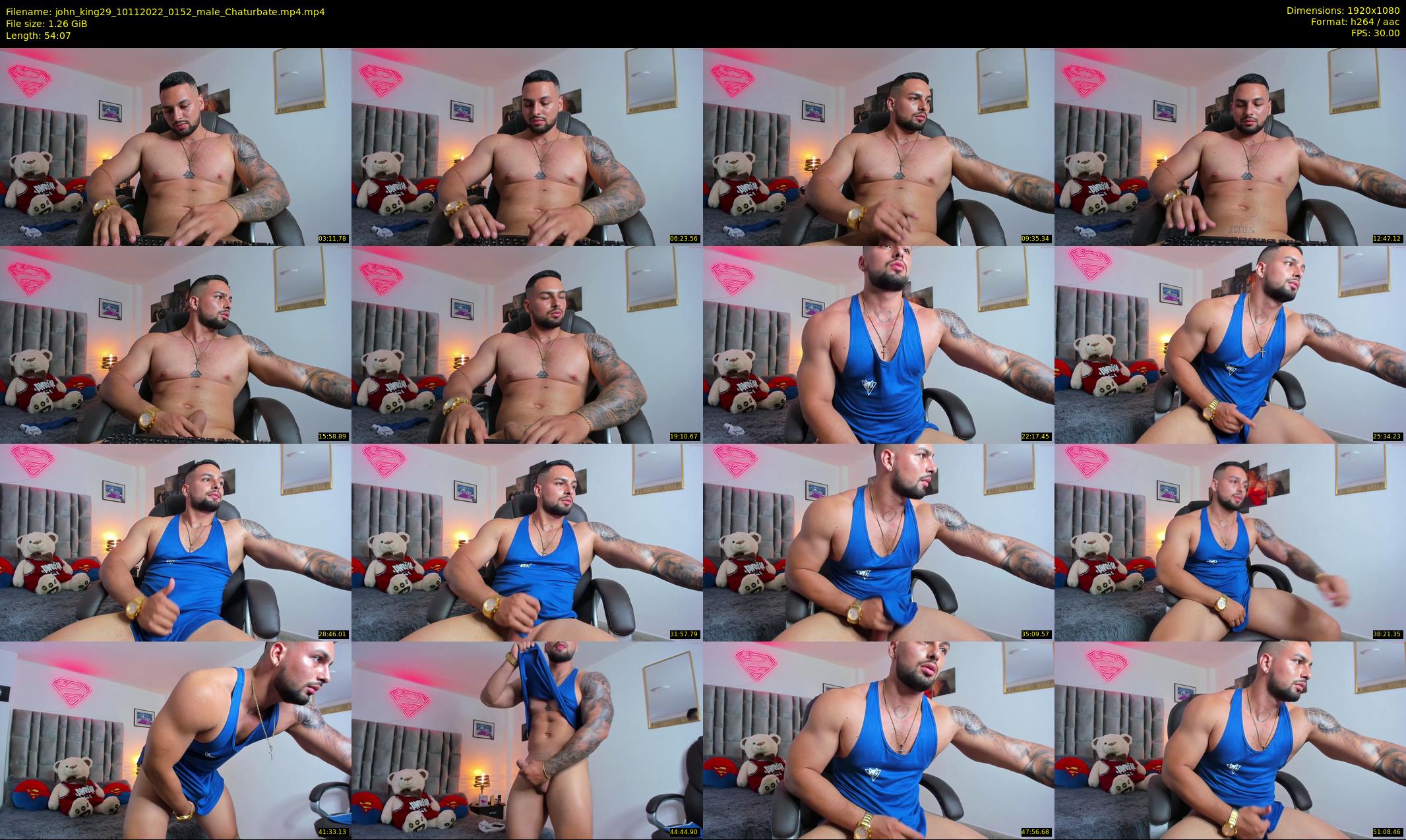john_king29 — 55 minute Chaturbate male cam show recording, 1080p, Nov 10, 2022