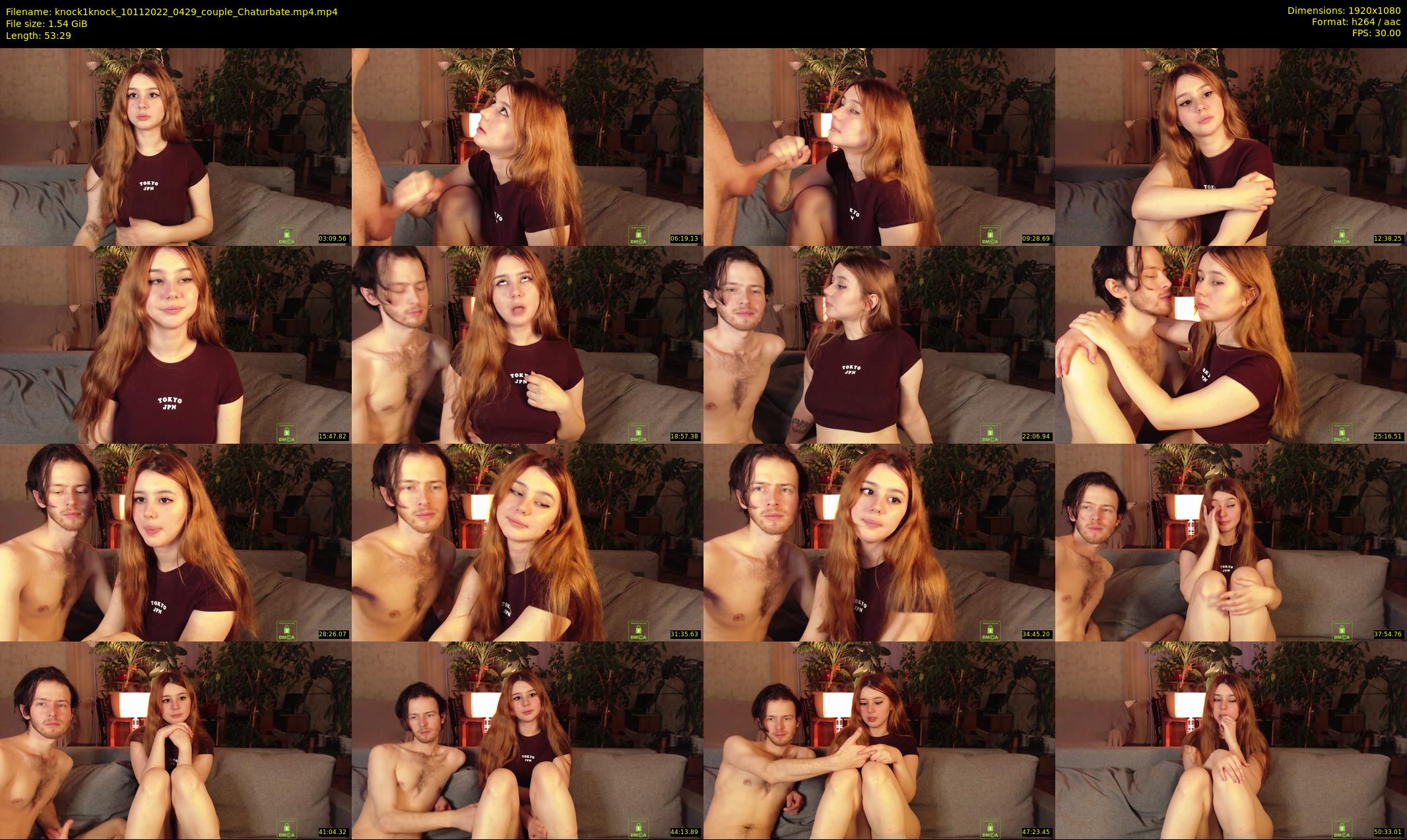 knock1knock — 54 minute Chaturbate couple cam show recording, 1080p, Nov 10, 2022