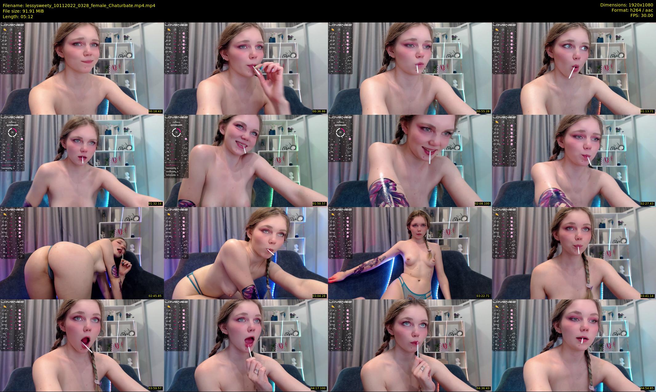 lessysweety — 6 minute Chaturbate female cam show recording, 1080p, Nov 10, 2022