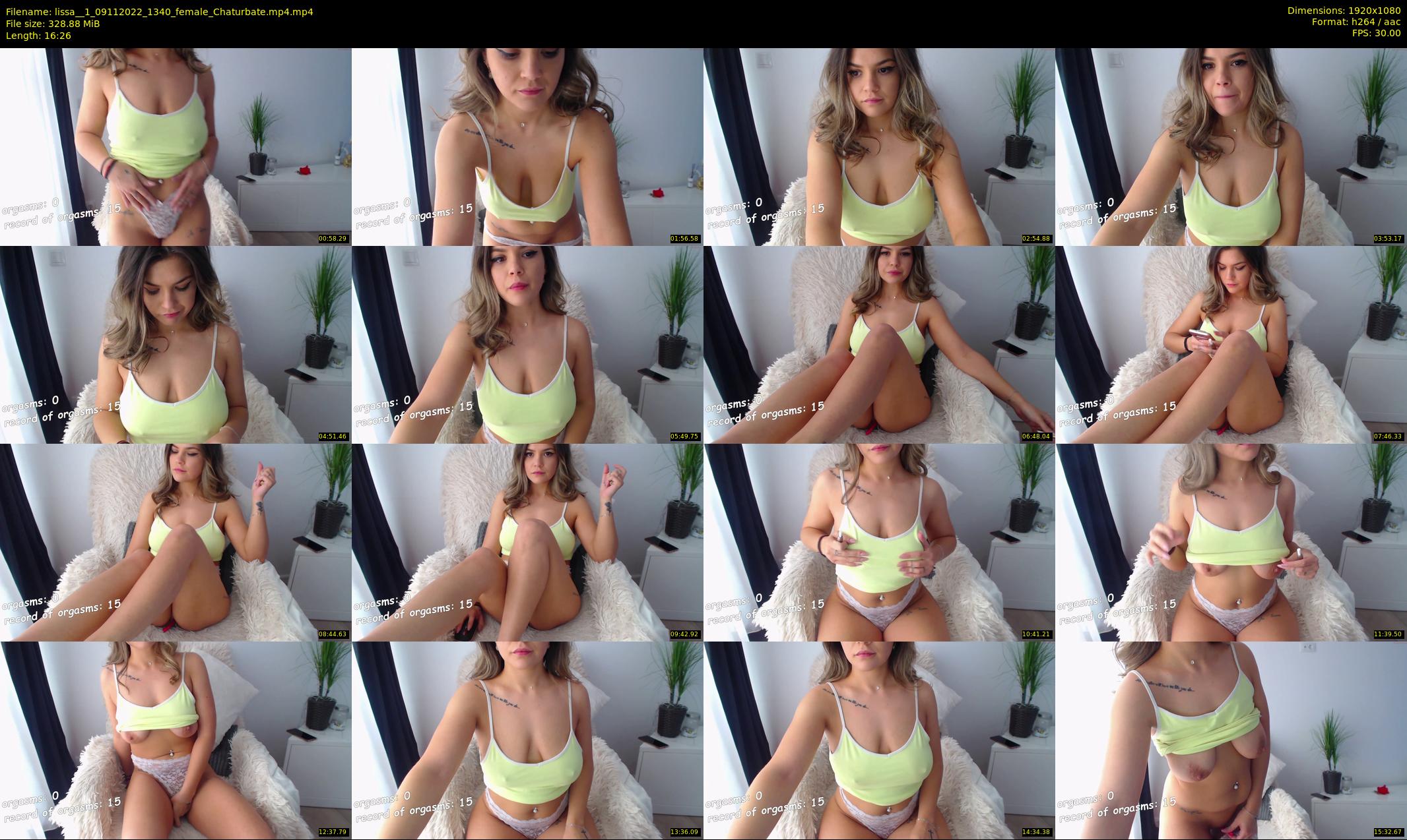 lissa__1 — 17 minute Chaturbate female cam show recording, 1080p, Nov 9, 2022