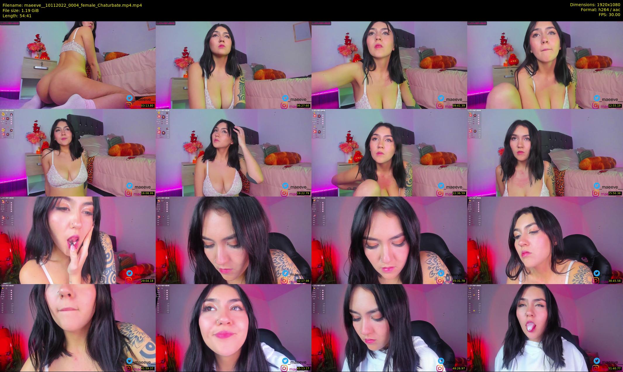 maeeve_ — 55 minute Chaturbate female cam show recording, 1080p, Nov 10, 2022