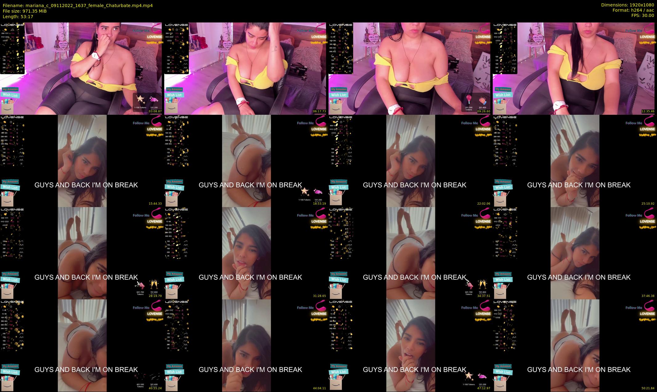 mariana_c — 54 minute Chaturbate female cam show recording, 1080p, Nov 9, 2022