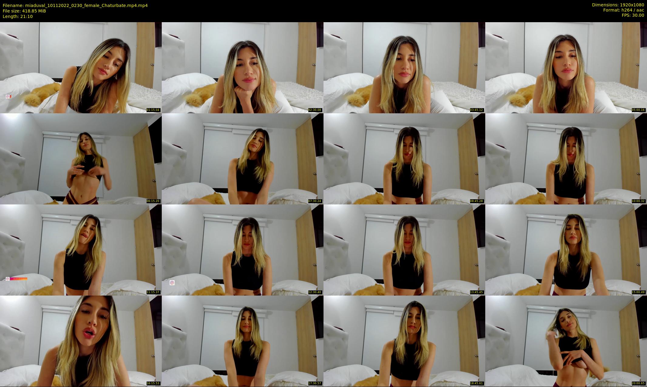 miaduval — 22 minute Chaturbate female cam show recording, 1080p, Nov 10, 2022