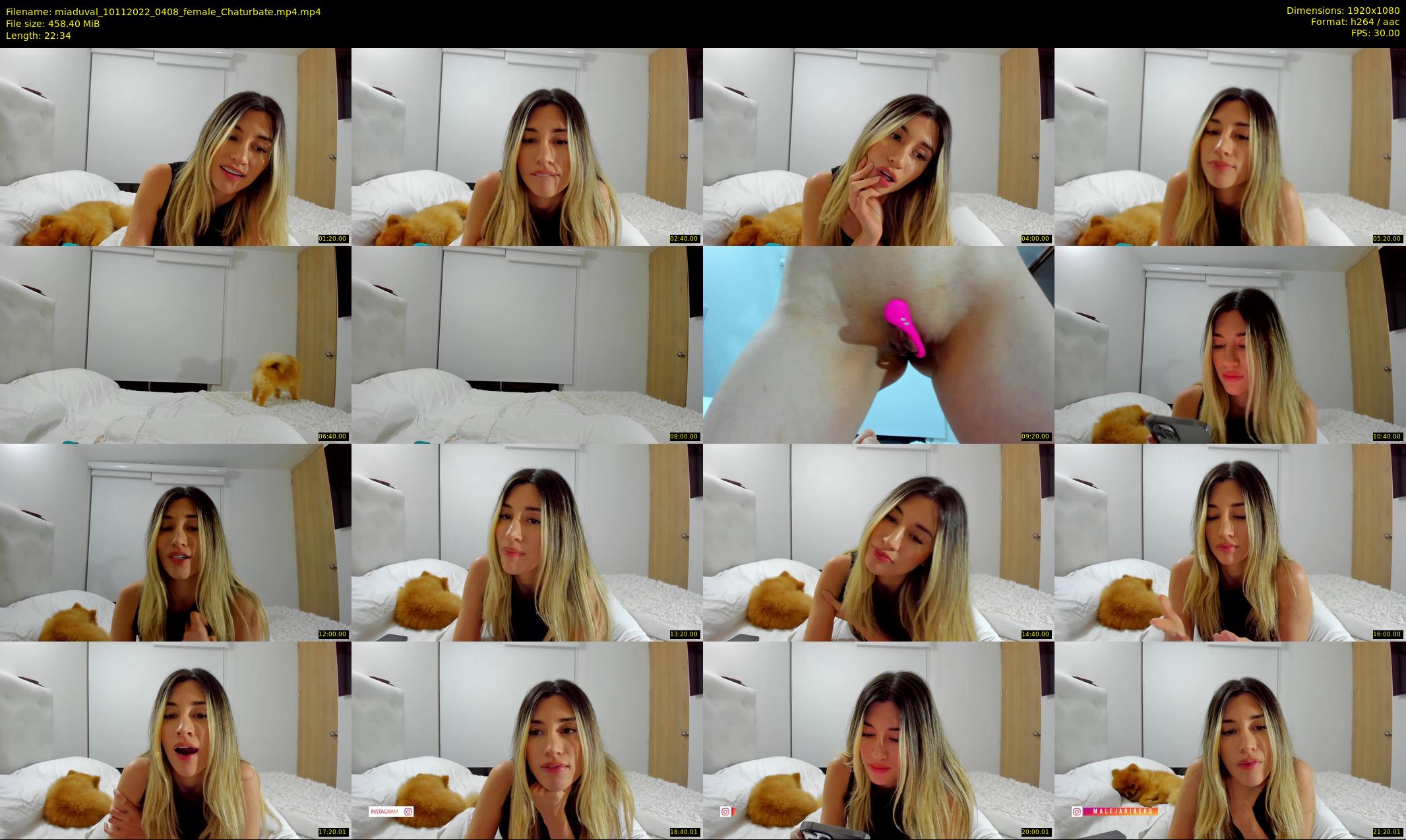 miaduval — 23 minute Chaturbate female cam show recording, 1080p, Nov 10, 2022