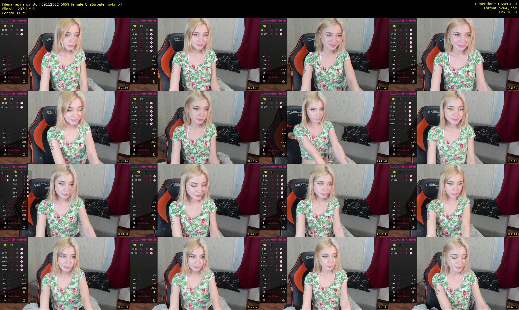 nancy_ston — 12 minute Chaturbate female cam show recording, 1080p, Nov 9, 2022