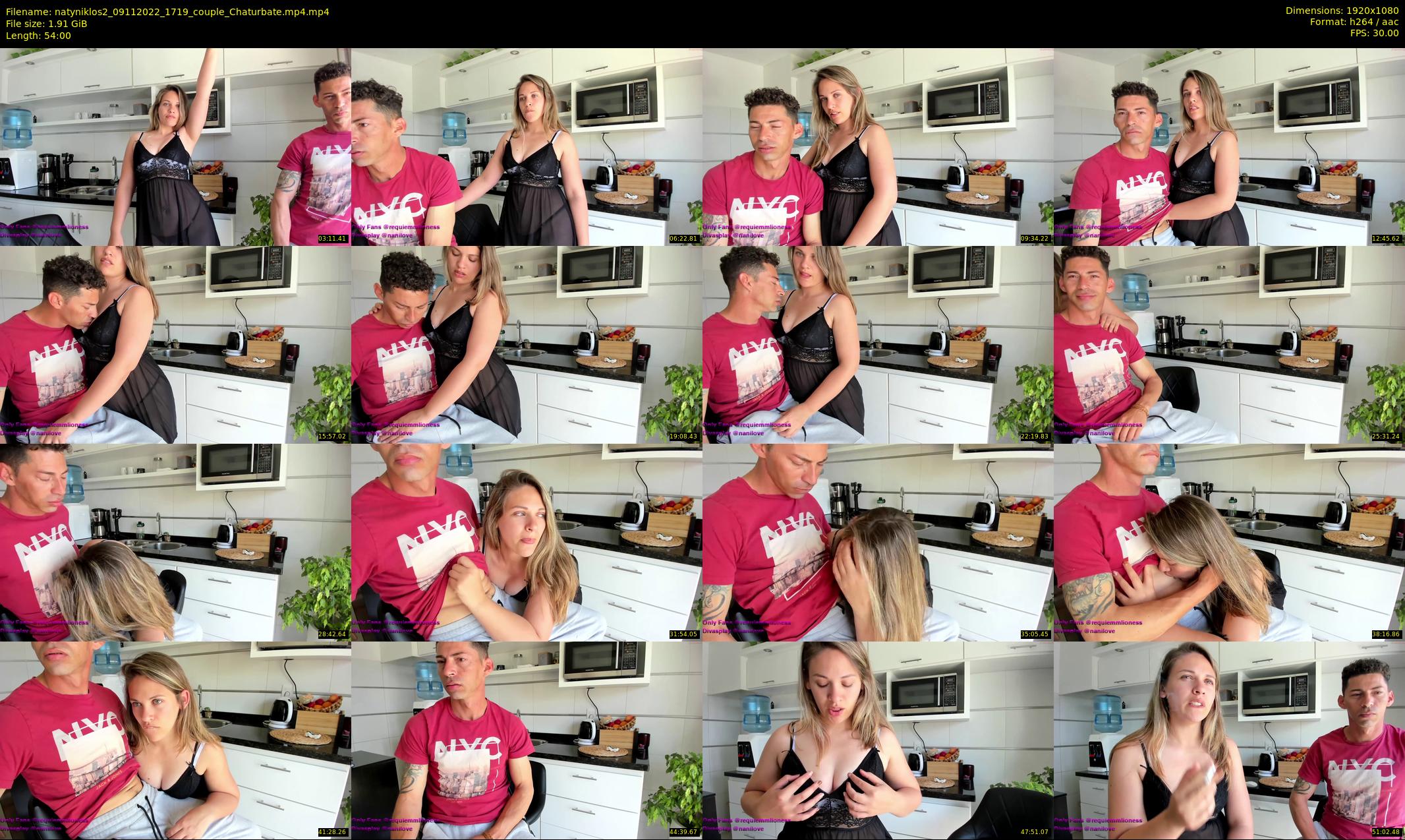natyniklos2 — 54 minute Chaturbate couple cam show recording, 1080p, Nov 9, 2022