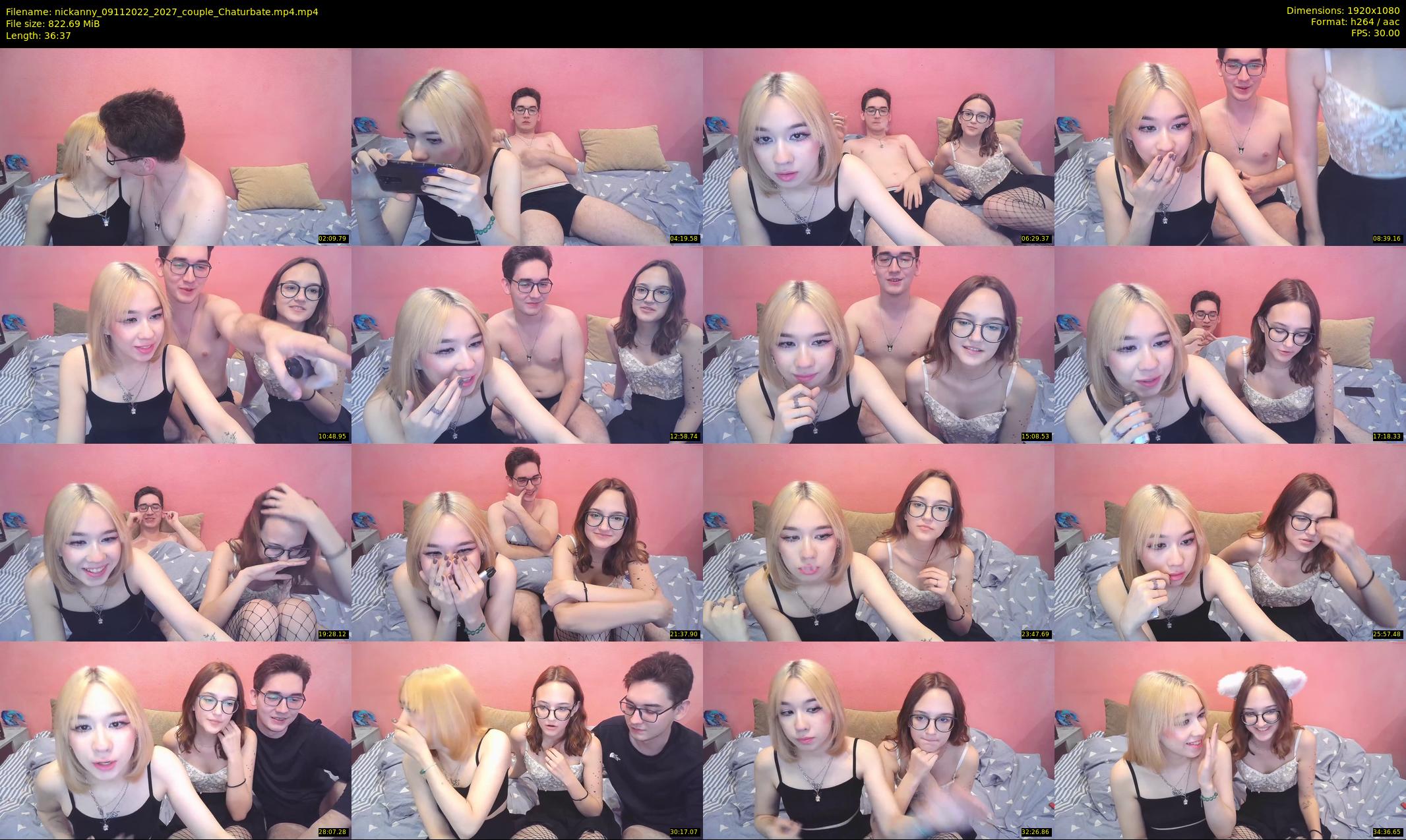 nickanny — 37 minute Chaturbate couple cam show recording, 1080p, Nov 9, 2022