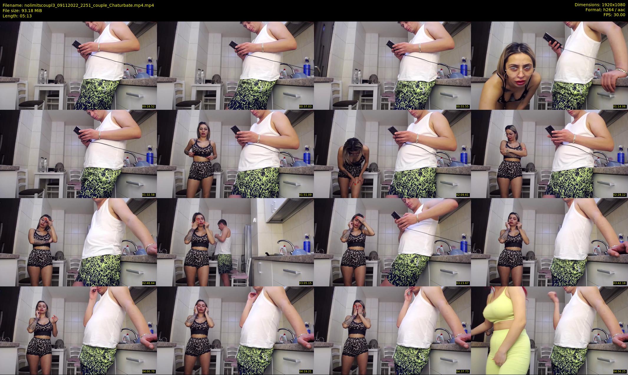 nolimitscoupl3 — 6 minute Chaturbate couple cam show recording, 1080p, Nov 9, 2022