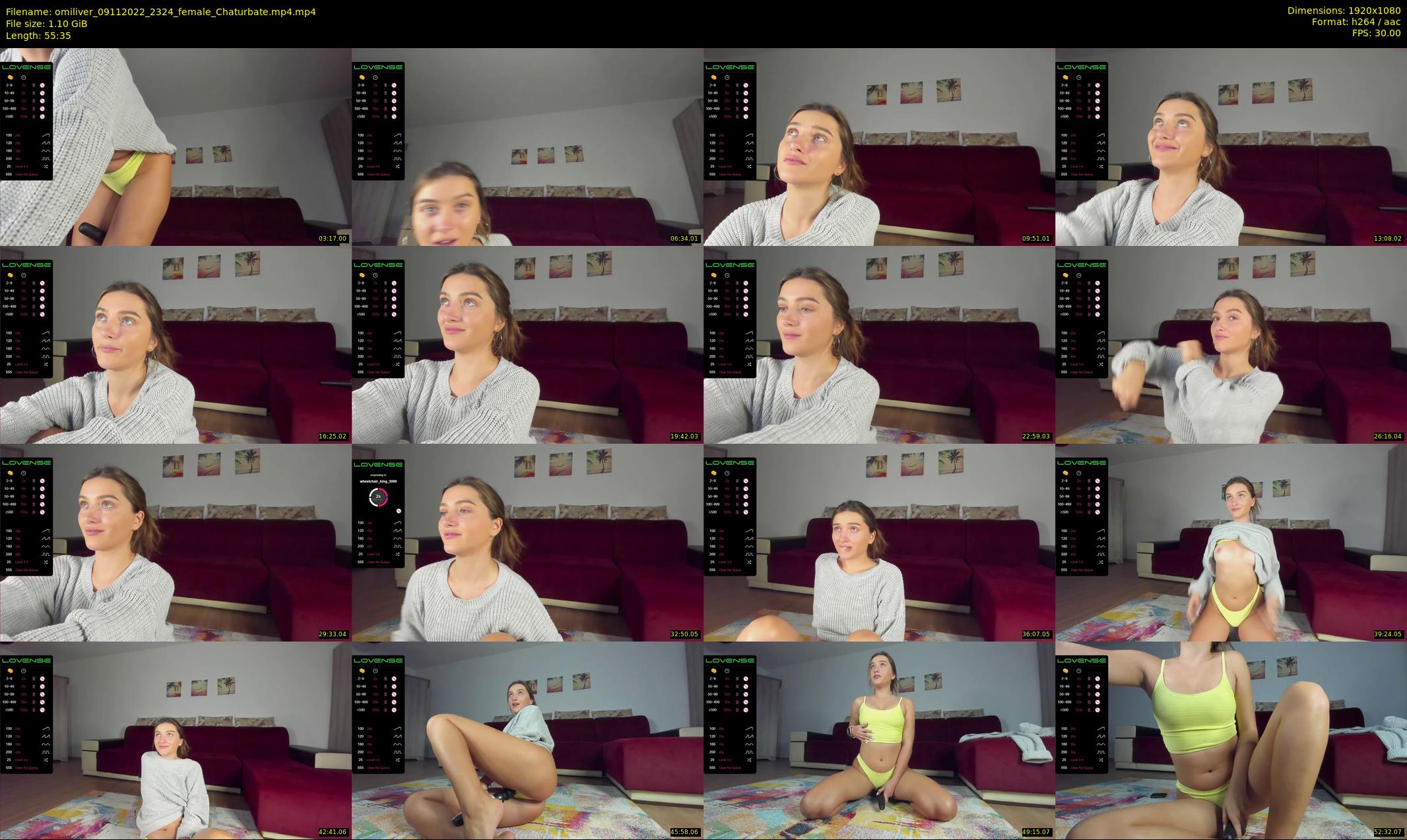 omiliver — 56 minute Chaturbate female cam show recording, 1080p, Nov 9, 2022
