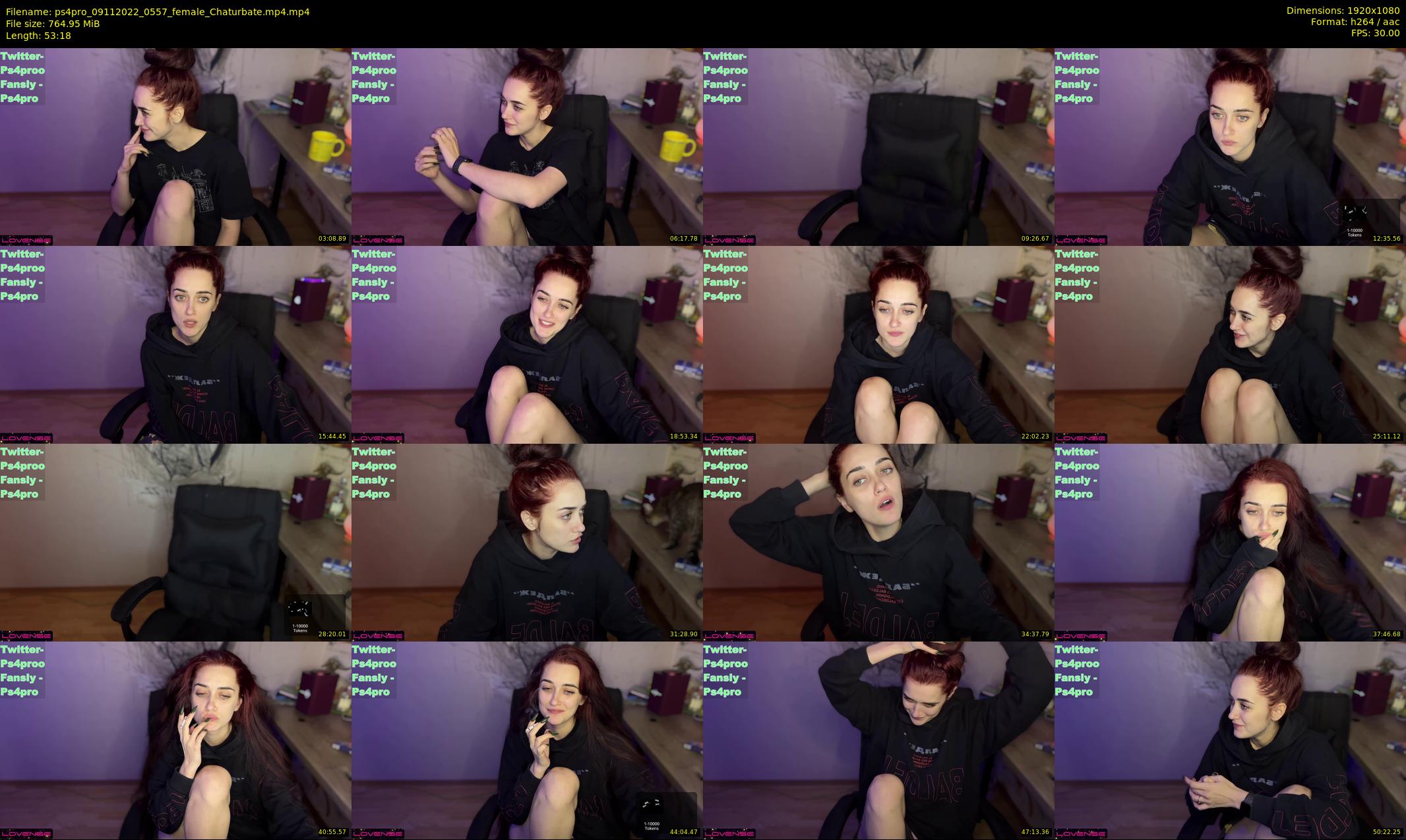 ps4pro — 54 minute Chaturbate female cam show recording, 1080p, Nov 9, 2022