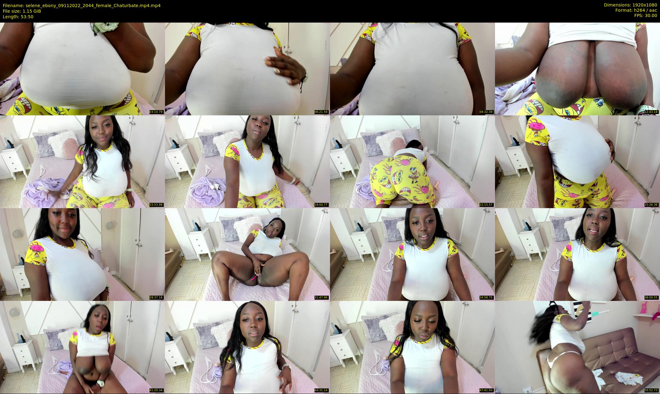selene_ebony — 54 minute Chaturbate female cam show recording, 1080p, Nov 9, 2022