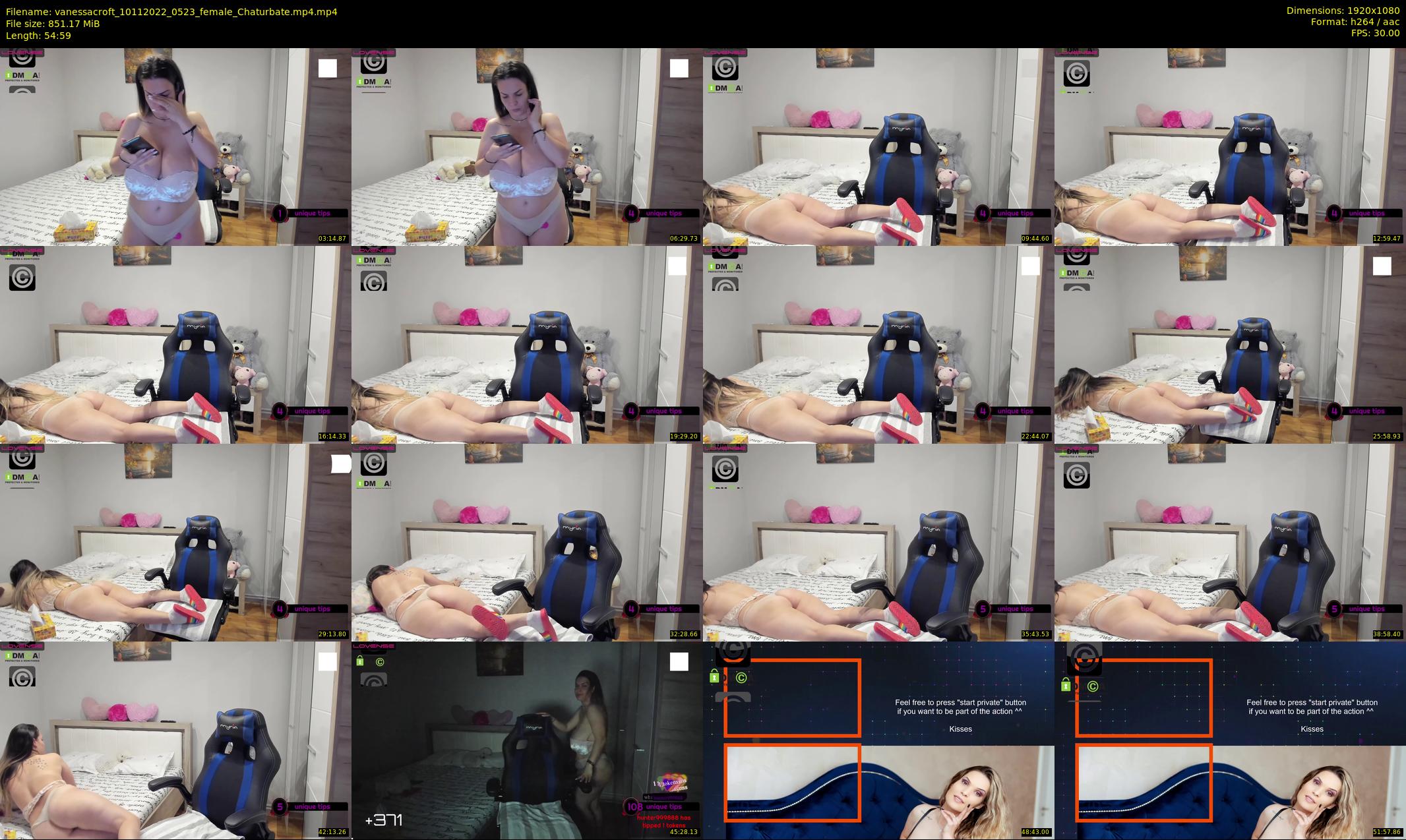 vanessacroft — 55 minute Chaturbate female cam show recording, 1080p, Nov 10, 2022