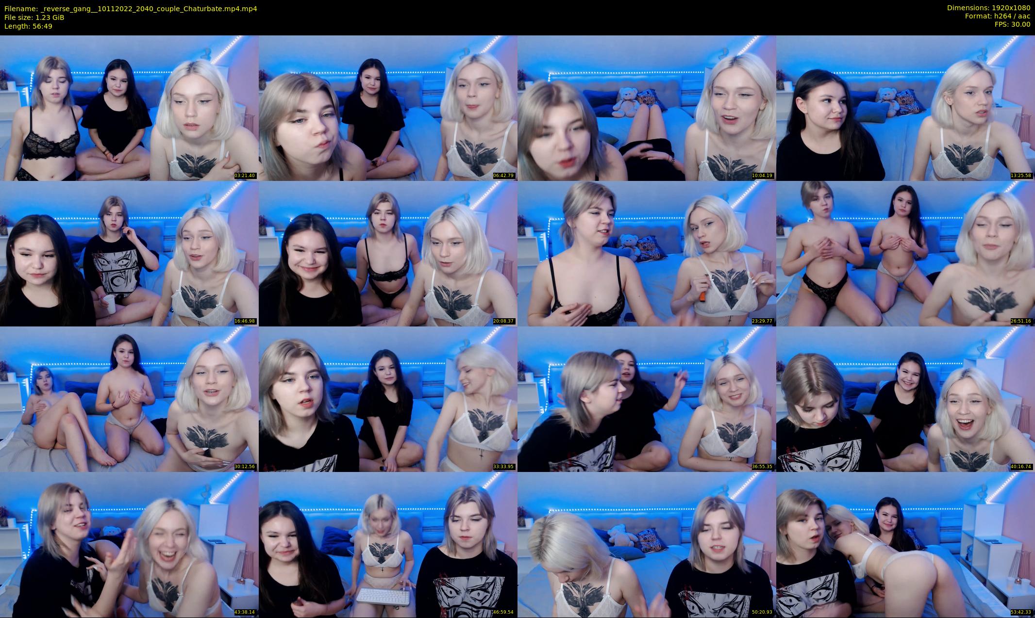 _reverse_gang_ — 57 minute Chaturbate couple cam show recording, 1080p, Nov 10, 2022