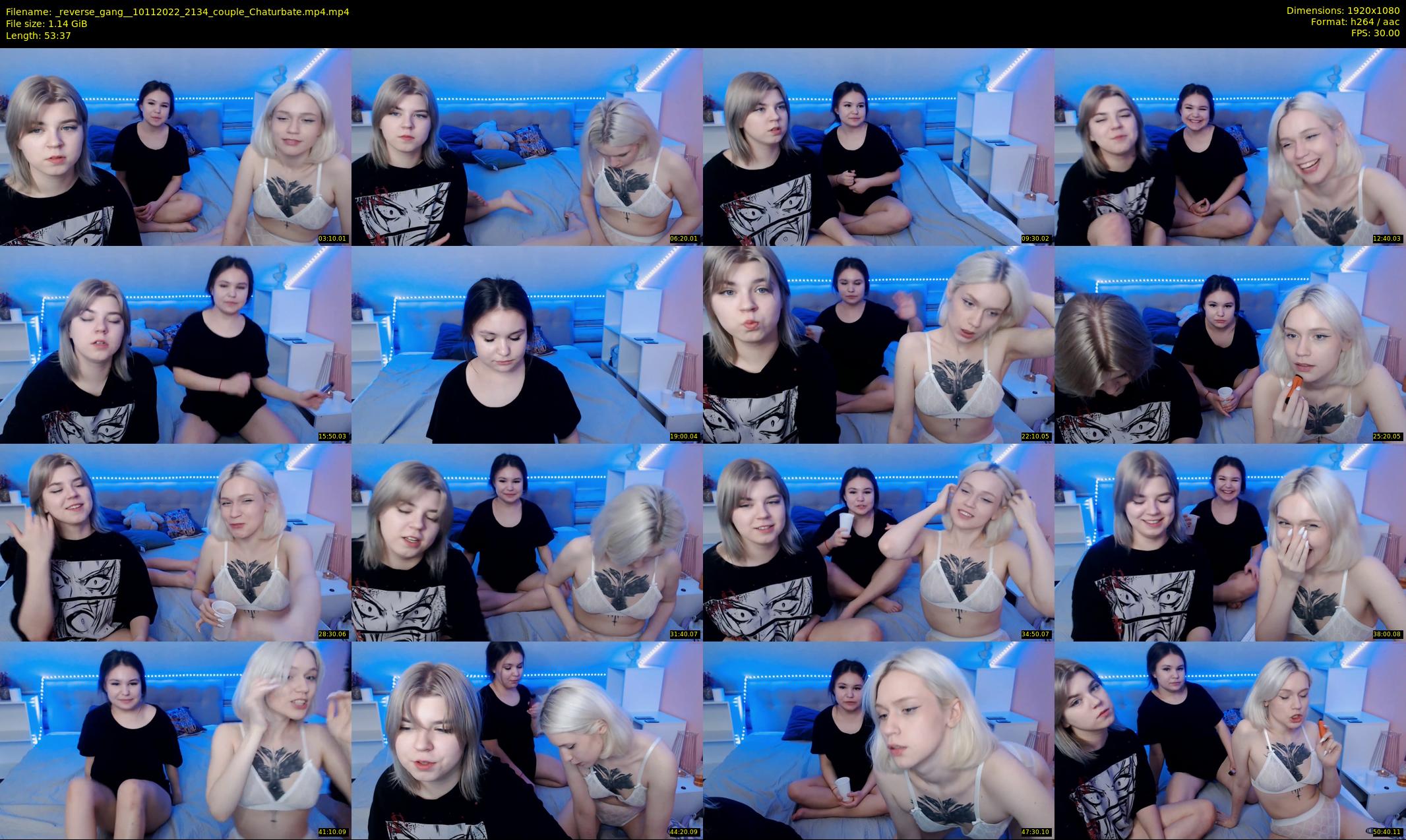 _reverse_gang_ — 54 minute Chaturbate couple cam show recording, 1080p, Nov 10, 2022