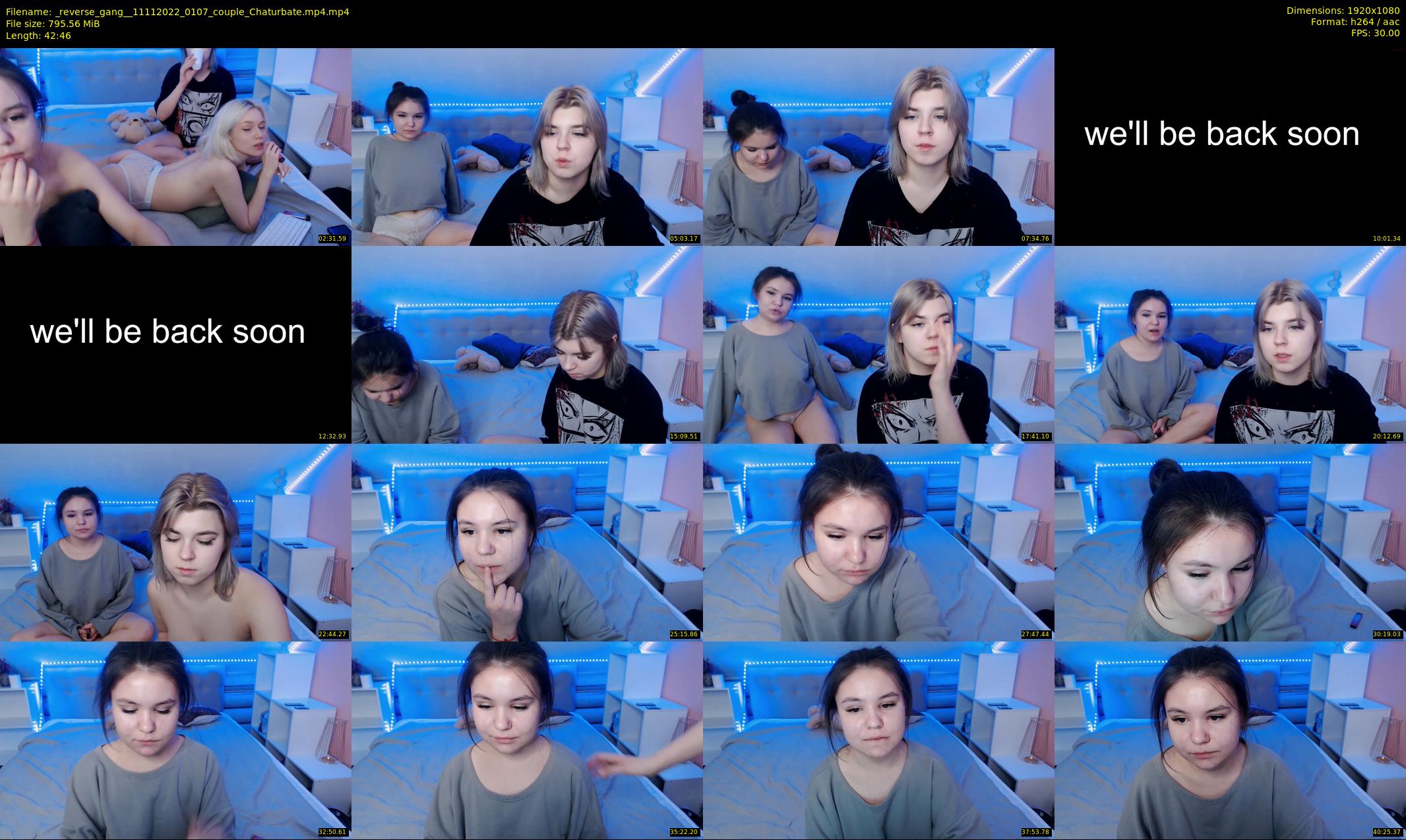 _reverse_gang_ — 43 minute Chaturbate couple cam show recording, 1080p, Nov 11, 2022
