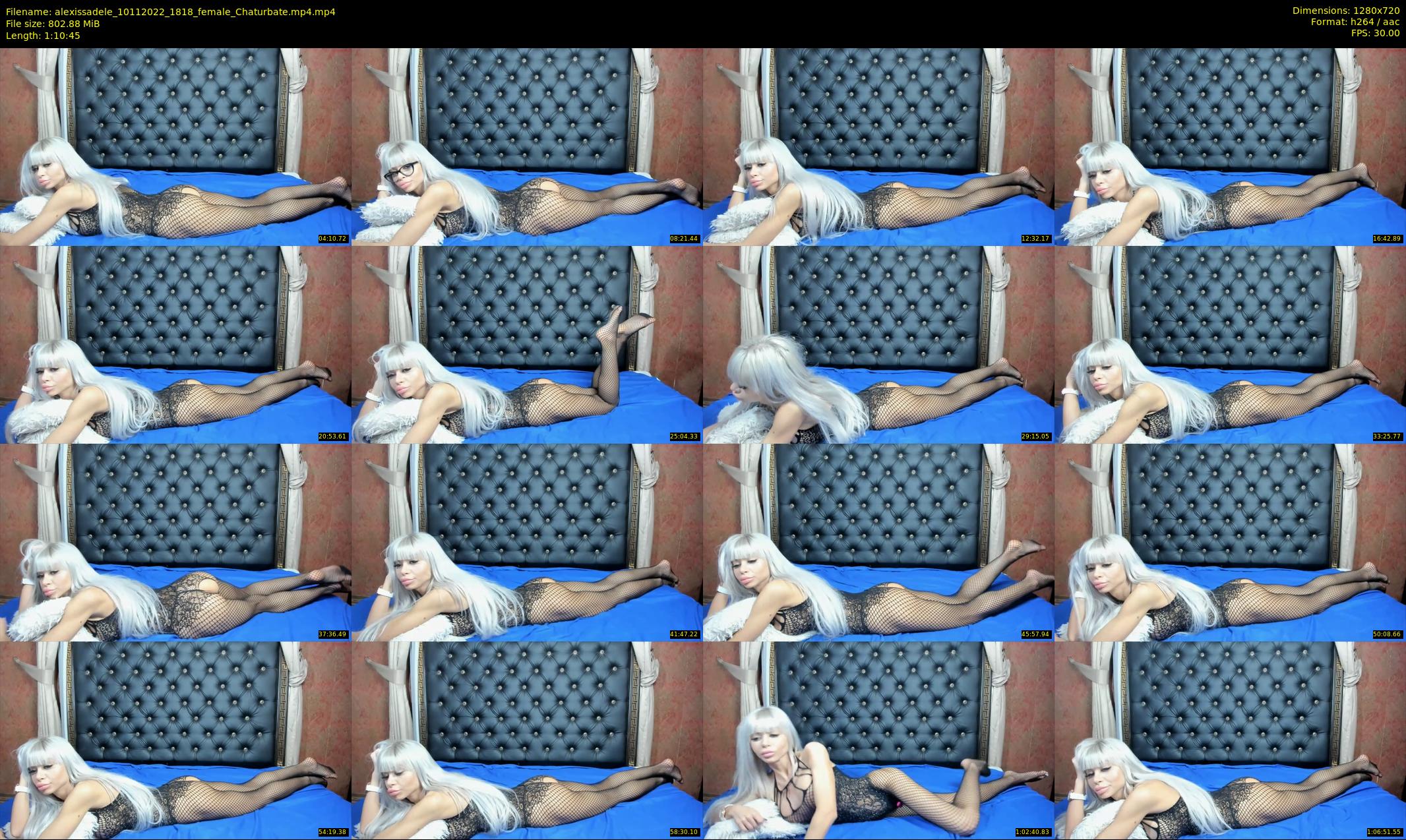 alexissadele — 71 minute Chaturbate female cam show recording, 720p, Nov 10, 2022