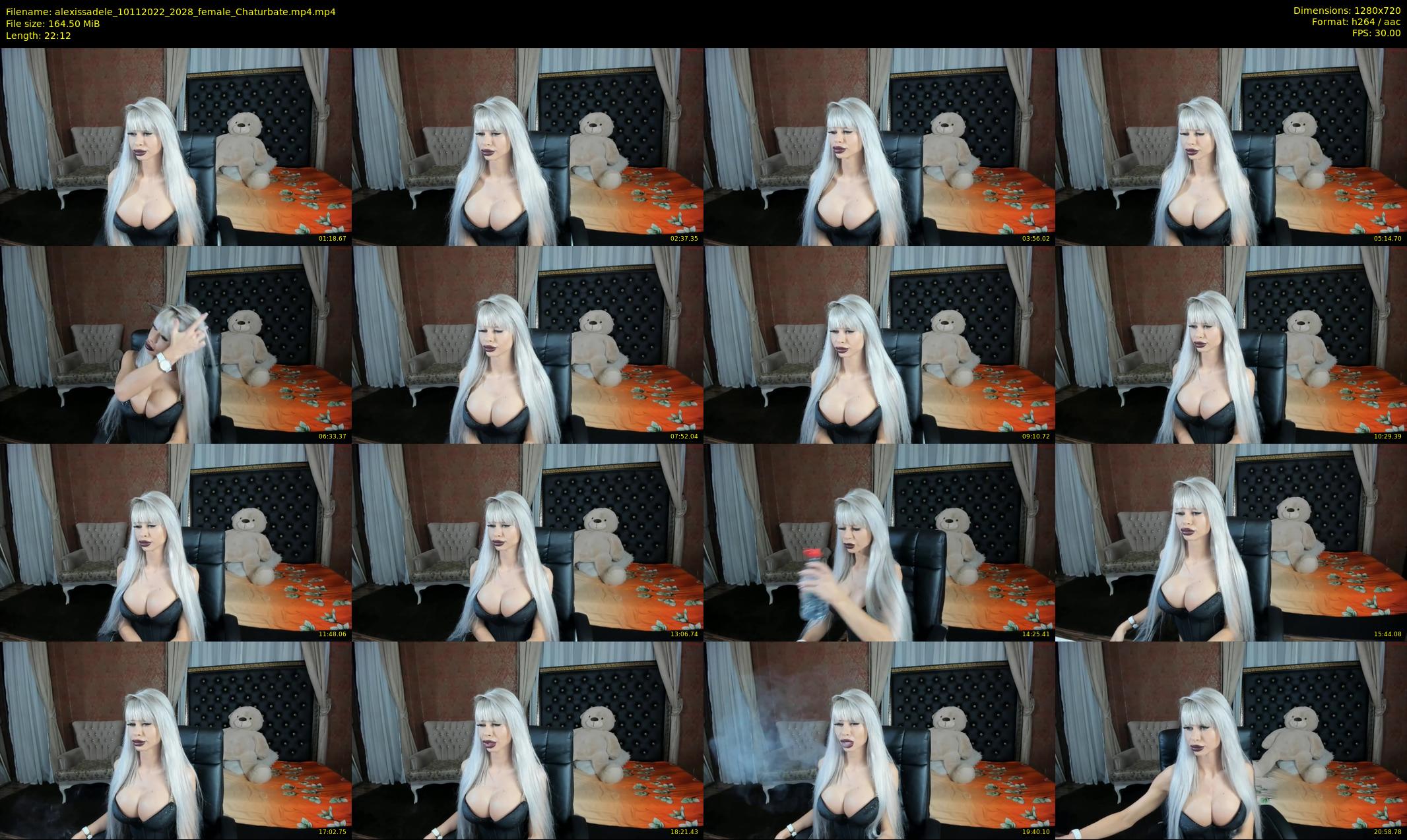 alexissadele — 23 minute Chaturbate female cam show recording, 720p, Nov 10, 2022