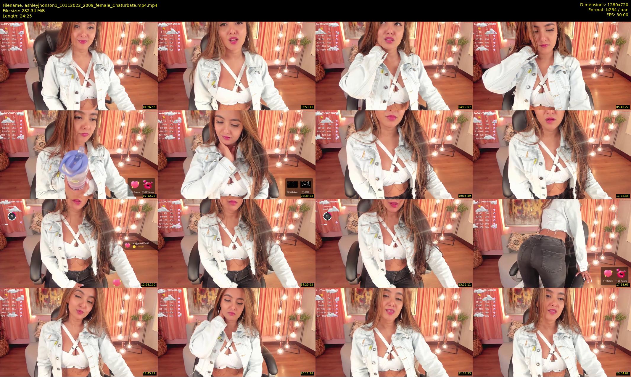 ashleyjhonson1 — 25 minute Chaturbate female cam show recording, 720p, Nov 10, 2022