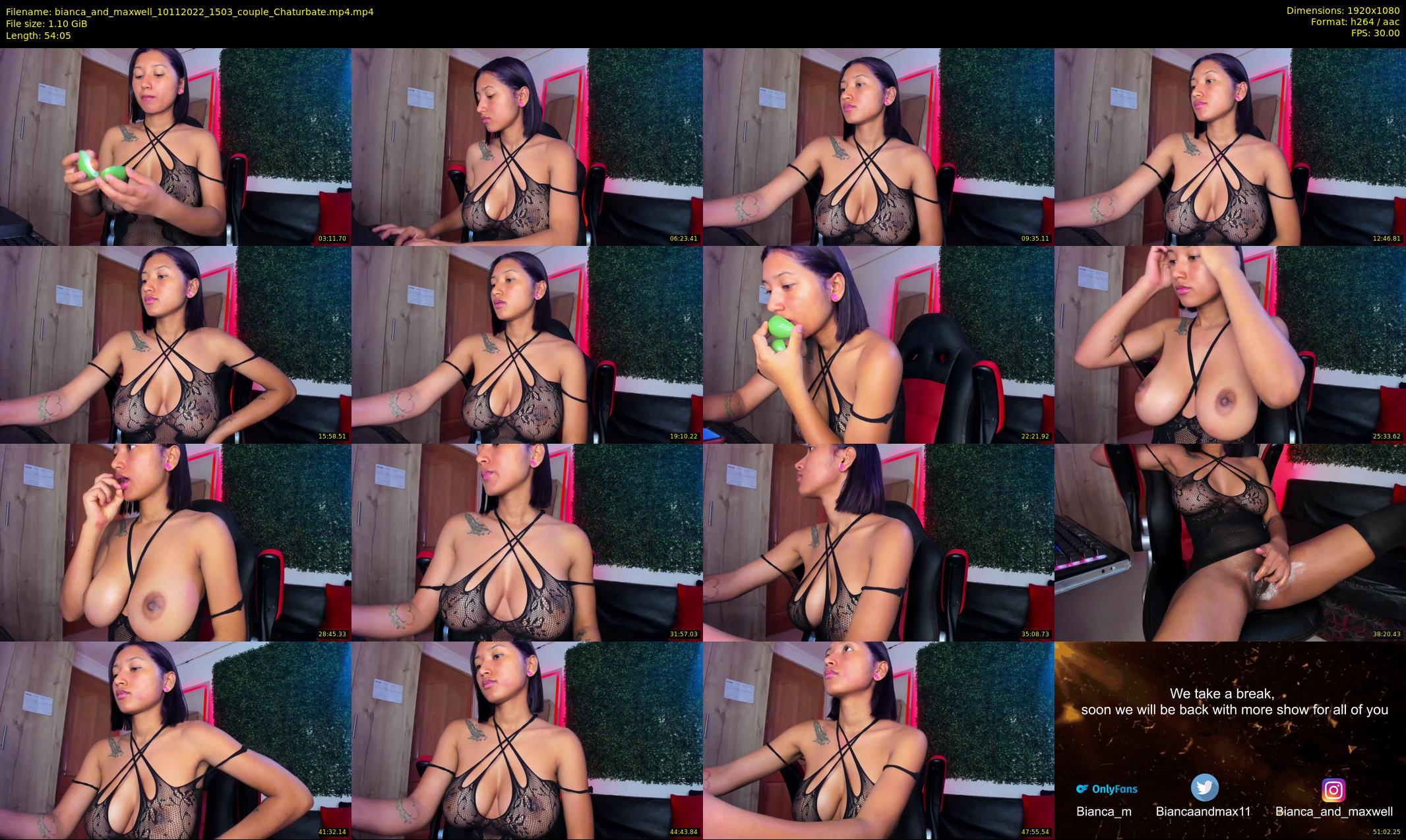 bianca_and_maxwell — 55 minute Chaturbate couple cam show recording, 1080p, Nov 10, 2022