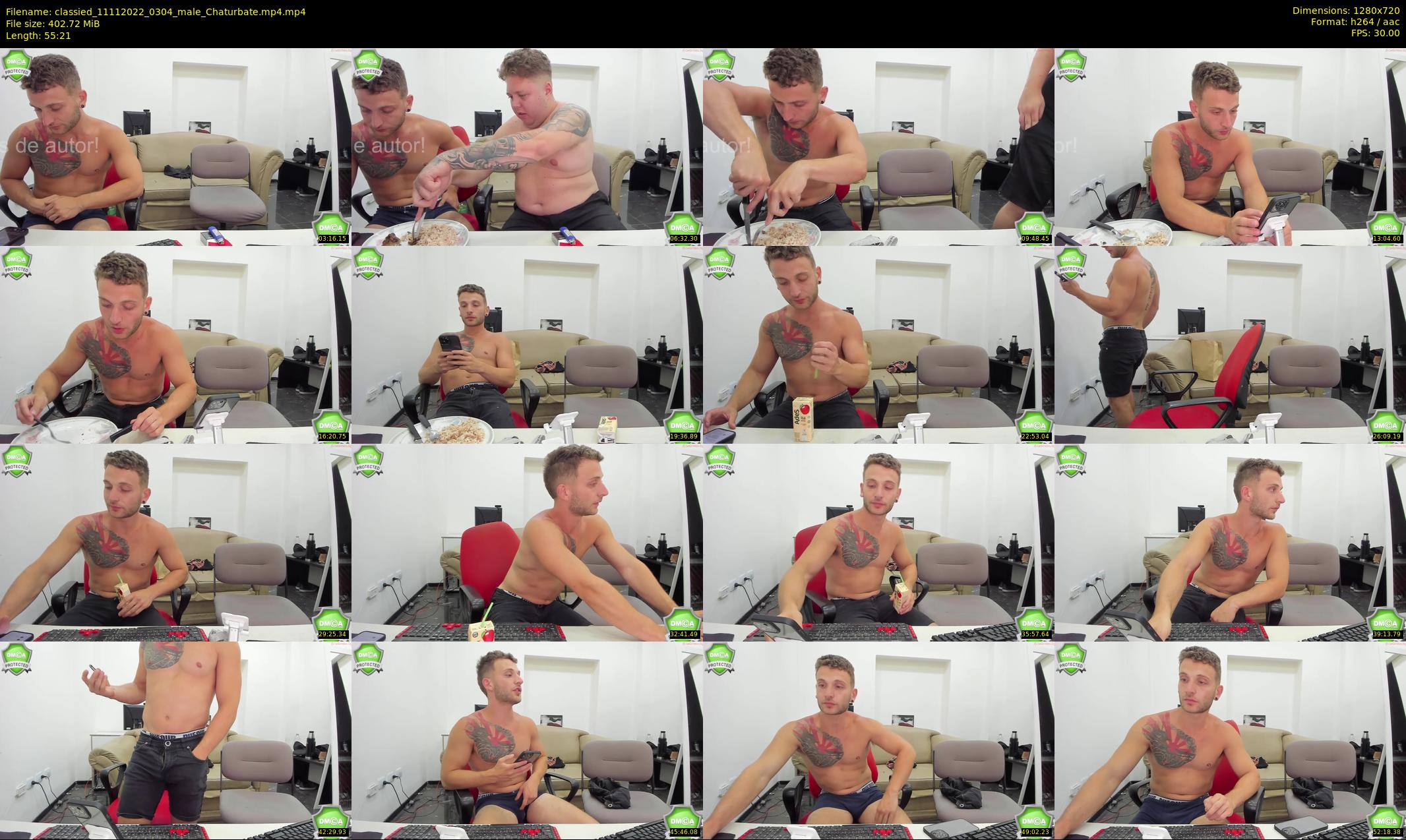 classied — 56 minute Chaturbate male cam show recording, 720p, Nov 11, 2022